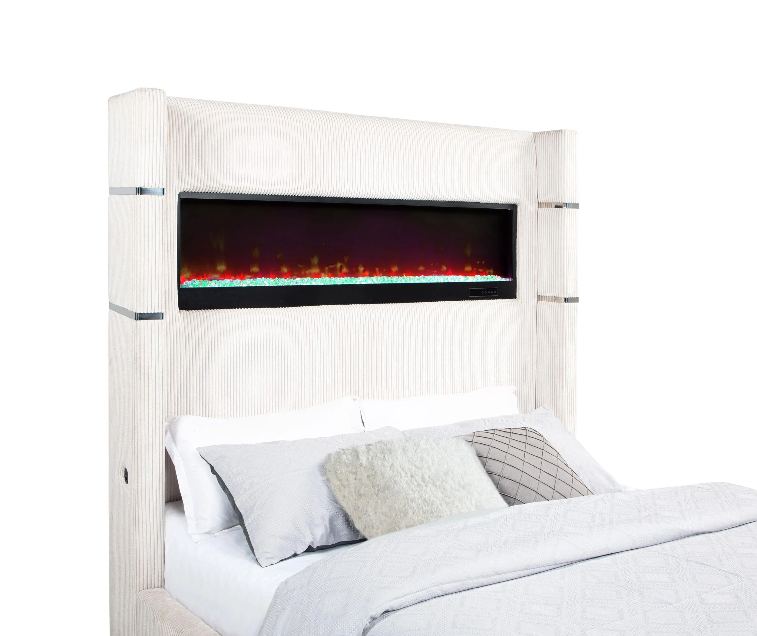Tisdall Wingback Bed with Flame Visualizer - Image 7