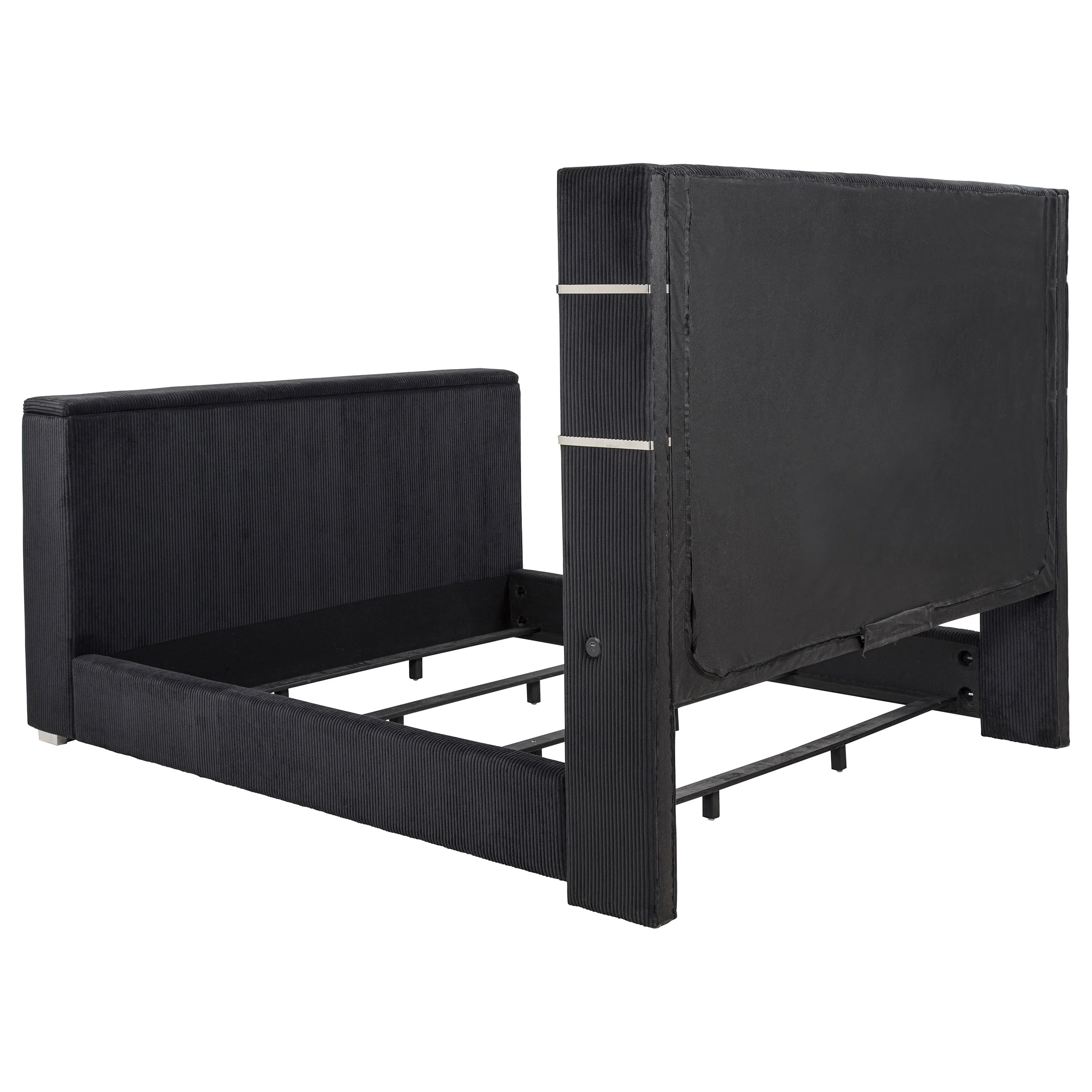 Tisdall Wingback TV Bed with Flame Visualizer - Image 37