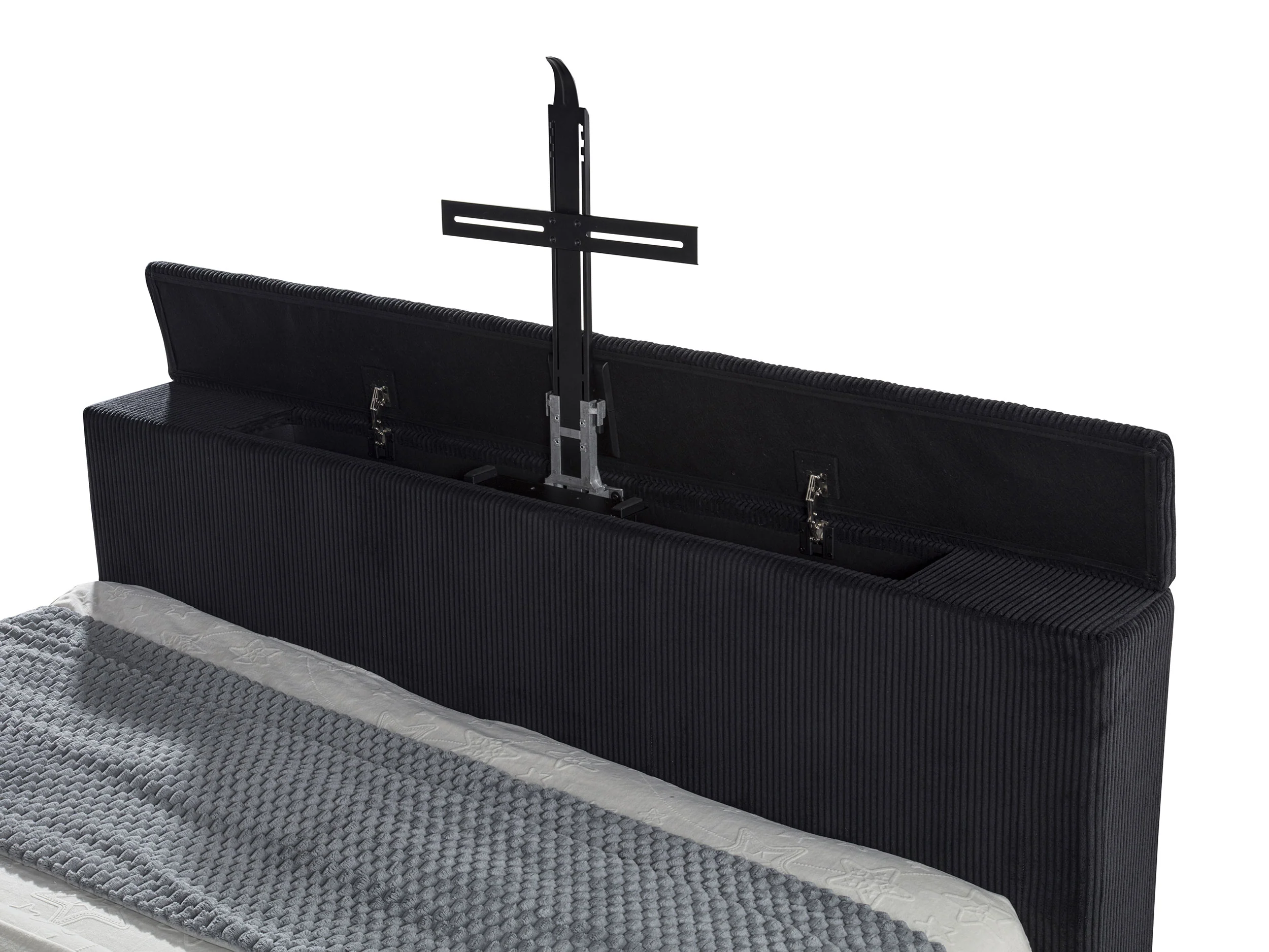Tisdall Wingback TV Bed with Flame Visualizer - Image 41