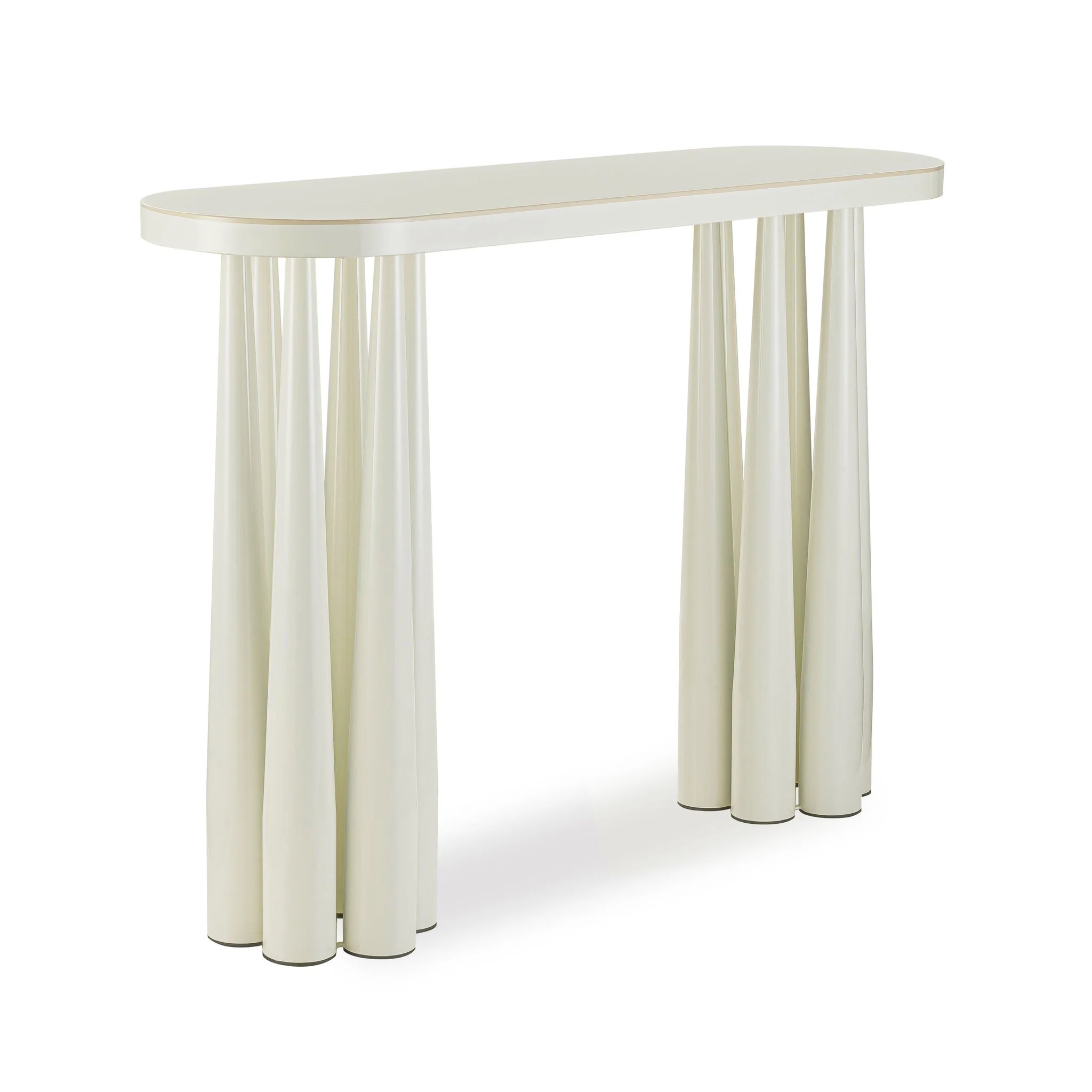 Titan Cream Glossy Console Table - Image 3