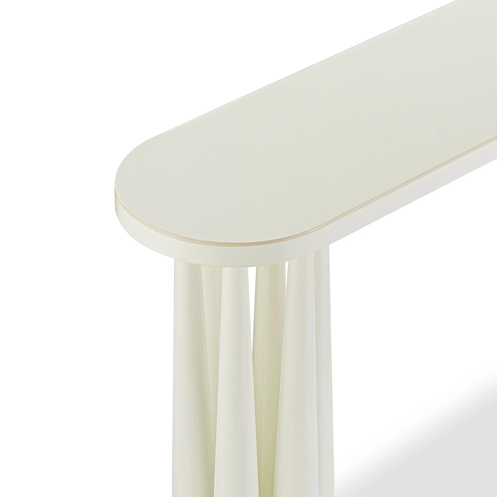 Titan Cream Glossy Console Table - Image 6