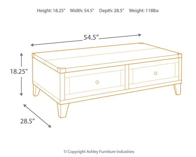 Todoe Coffee Table with Lift Top - Image 6