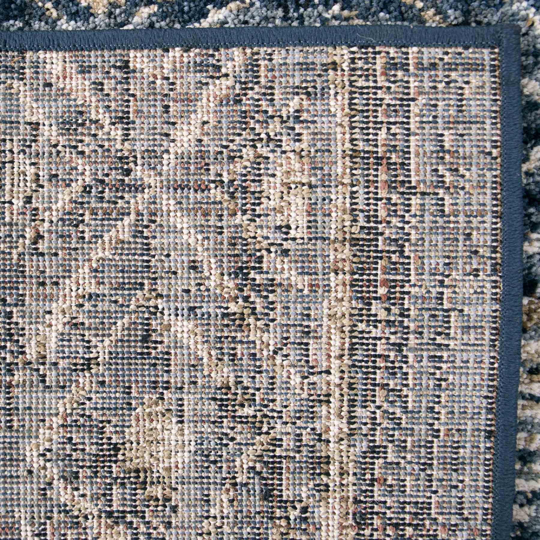Togo Contemporary 5x8 Area Rug in Blue/Gold - Image 3