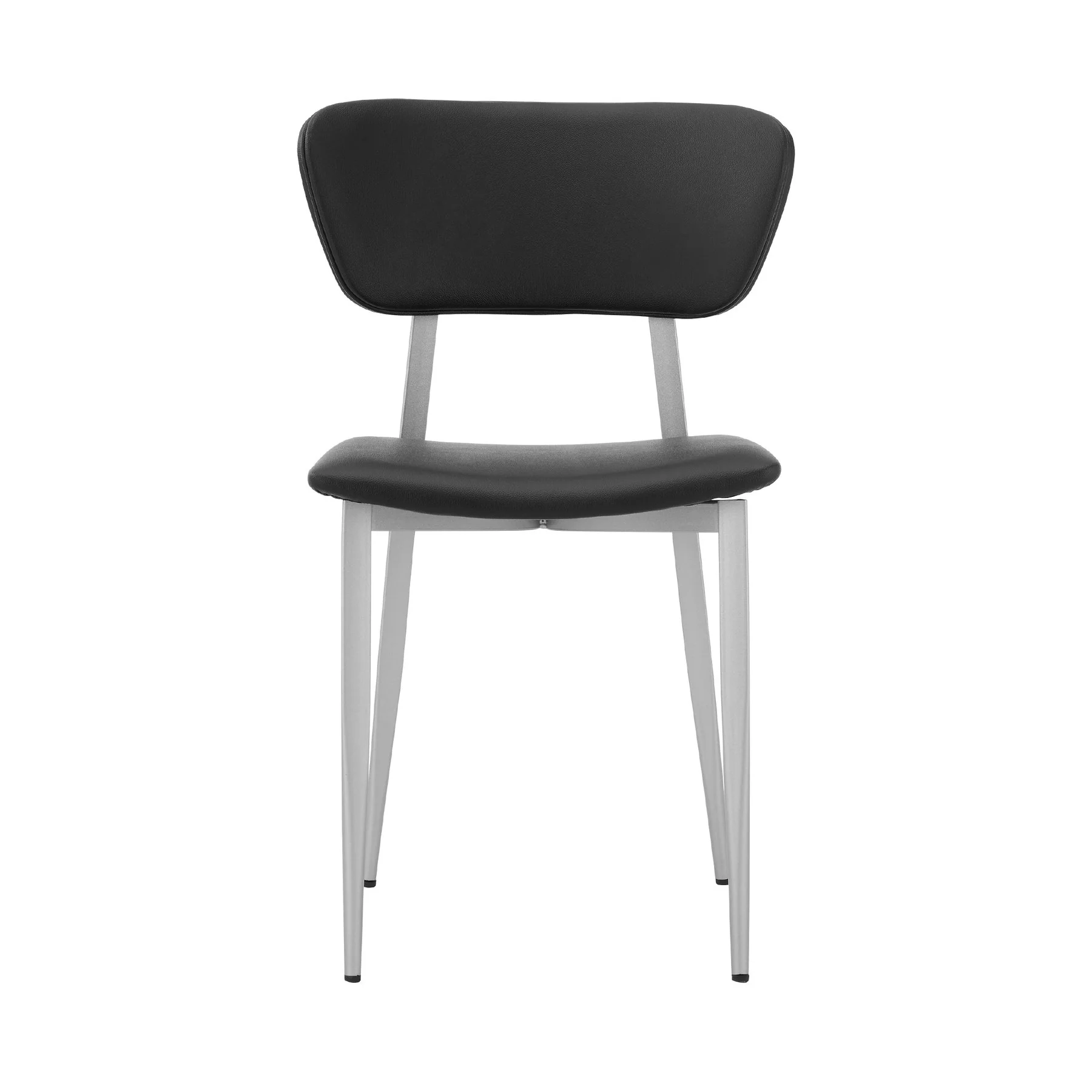 Tori Black Fabric and Metal Dining Room Chairs - Set of 2 - Image 2