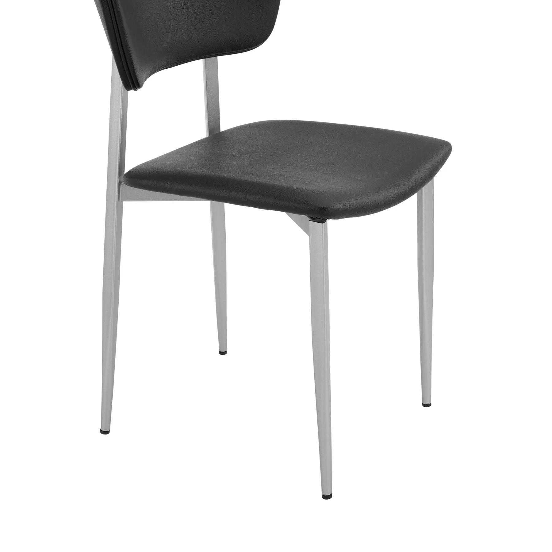 Tori Black Fabric and Metal Dining Room Chairs - Set of 2 - Image 6