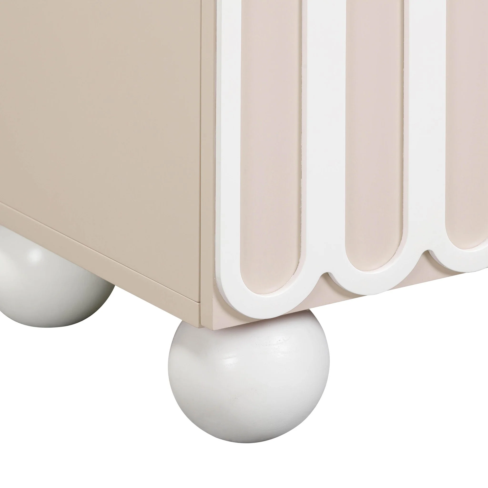 Tori Motif Taupe Nightstand - Image 5