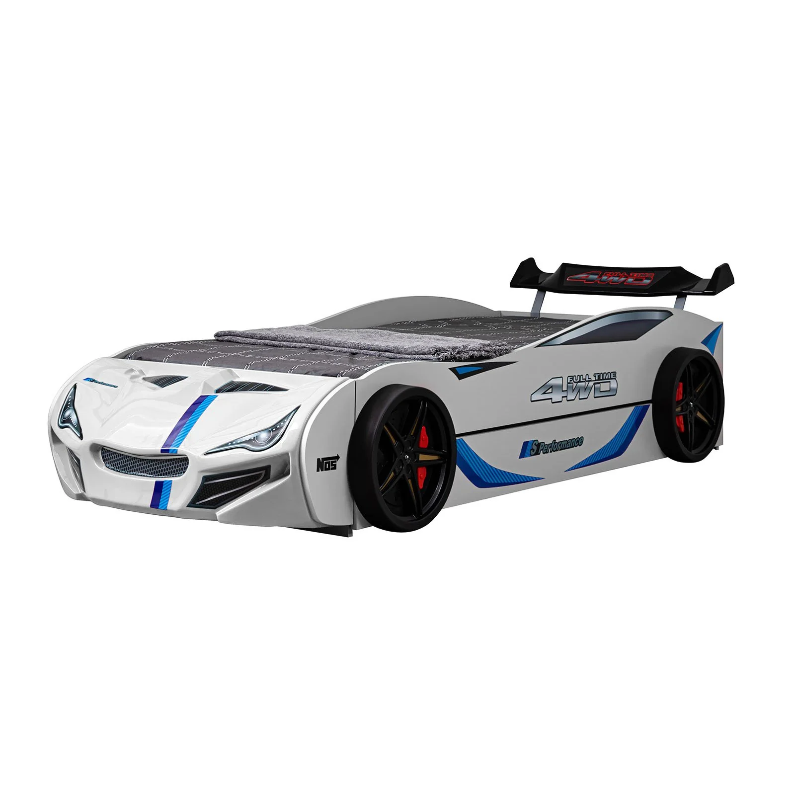 Tracklite Car Bed w/ Trundle, White - Image 6