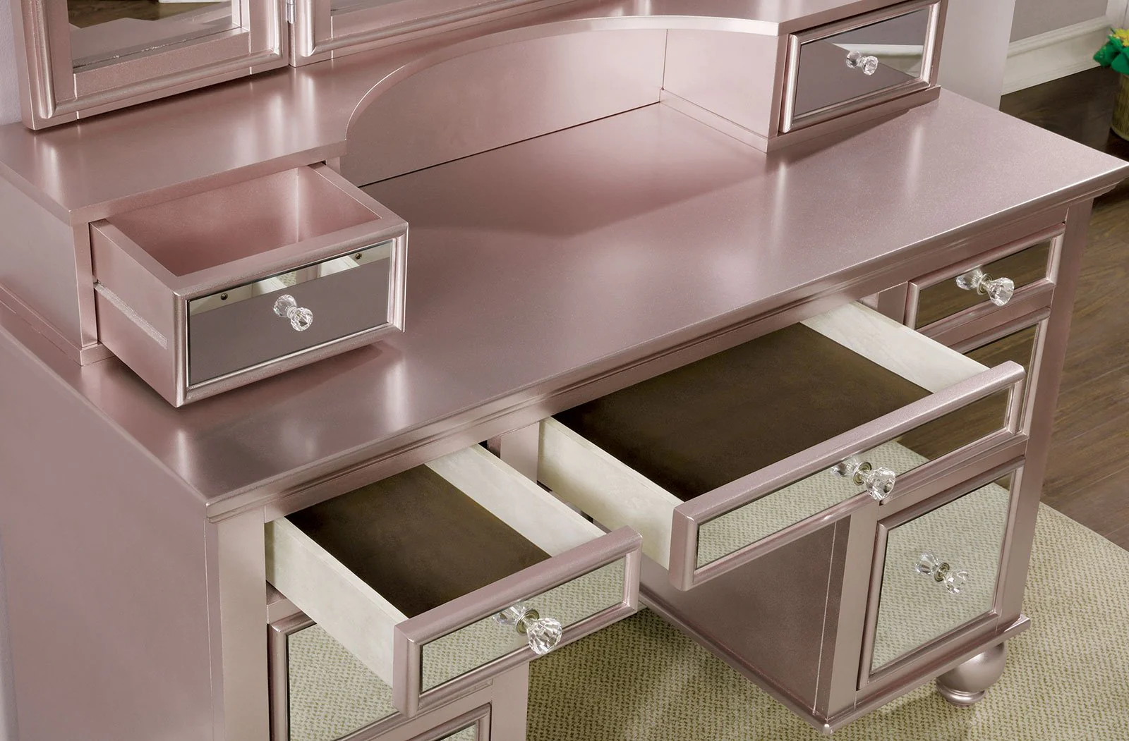 Tracy Vanity w/ Stool, R.Gold - Image 2