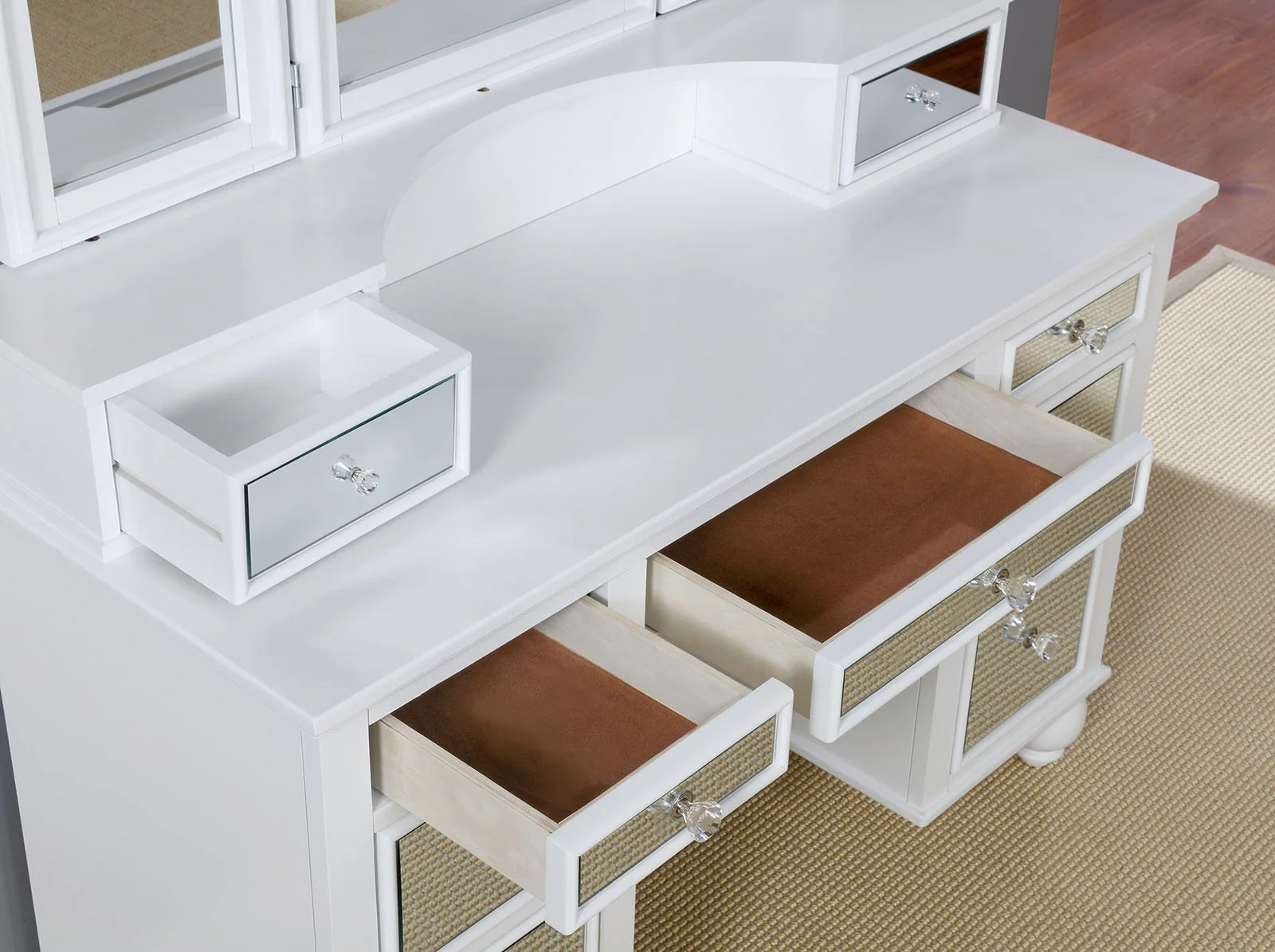 Tracy Vanity w/ Stool, White - Image 2