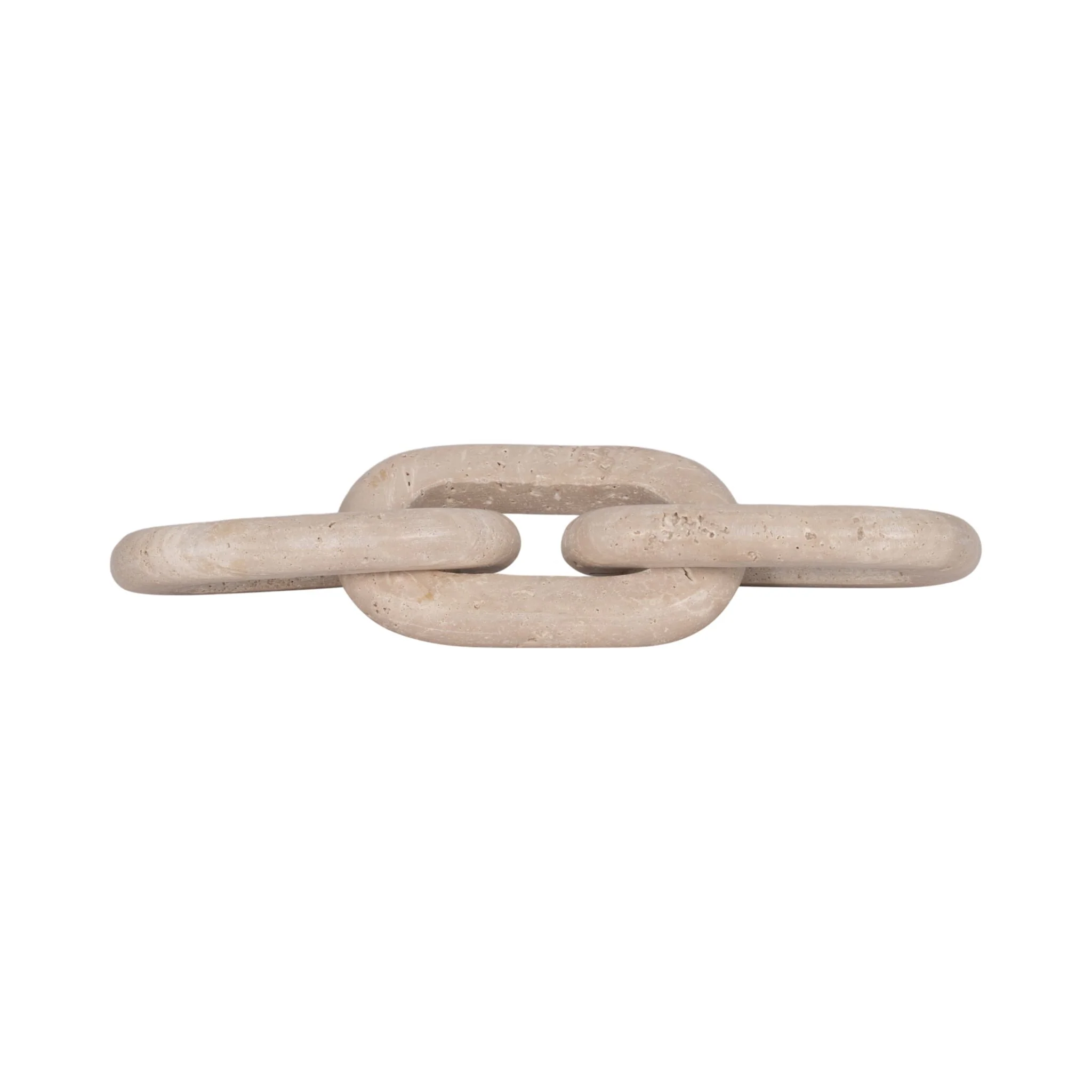 Travertine, 14" 3 Link Chain Decor, Tan - Image 5