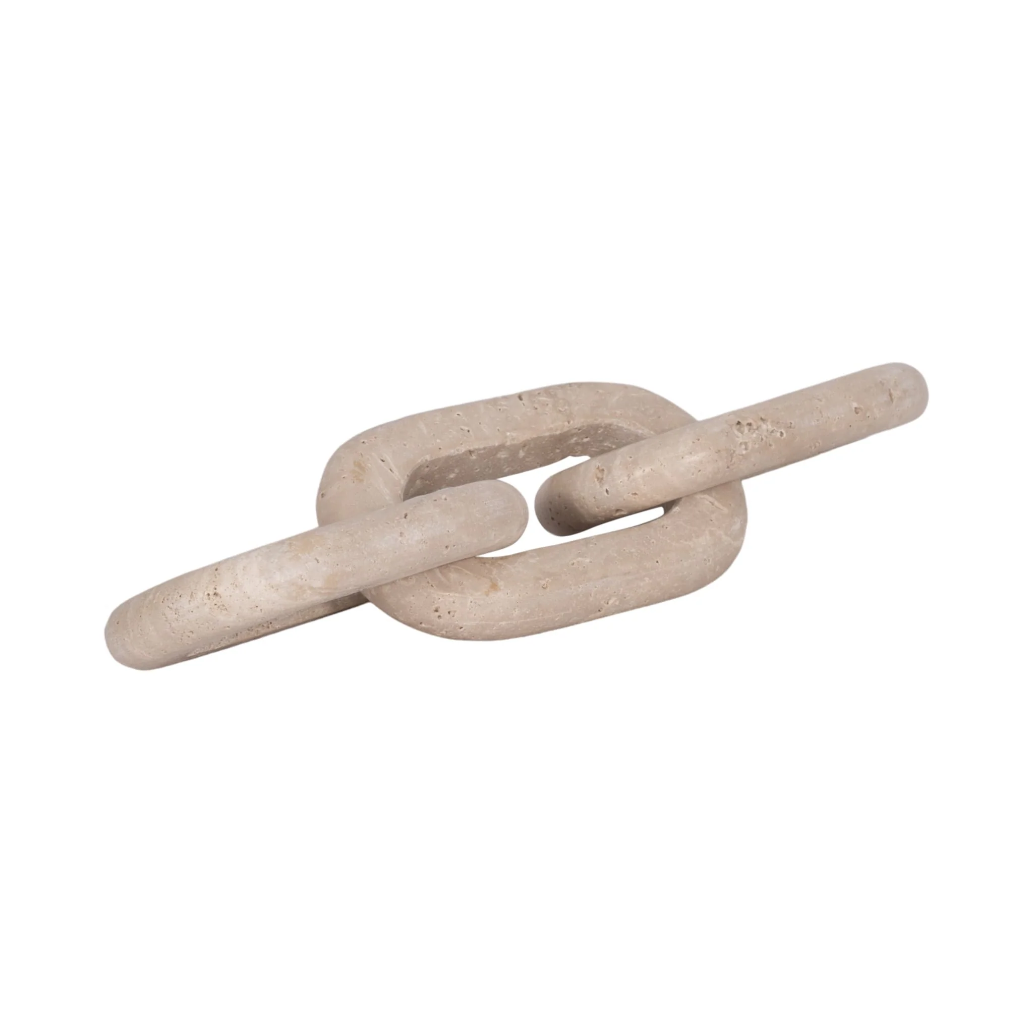 Travertine, 14" 3 Link Chain Decor, Tan - Image 6