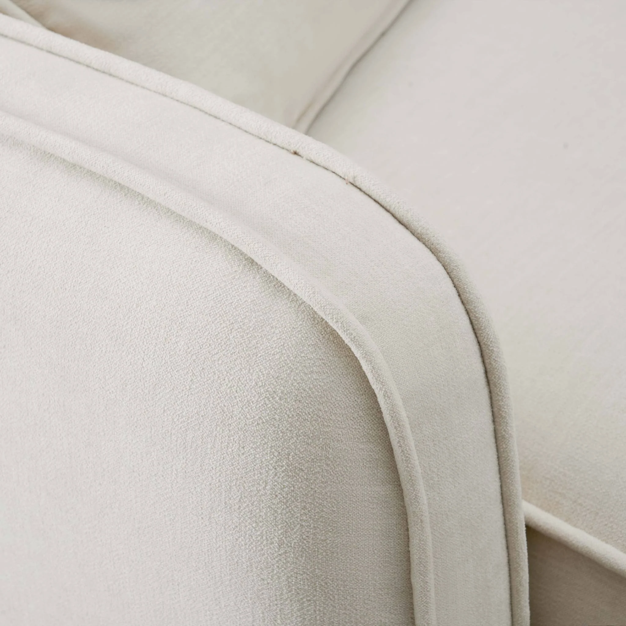 Travie Sand Upcycled Linen 4-Piece Modular Sectional - Image 9