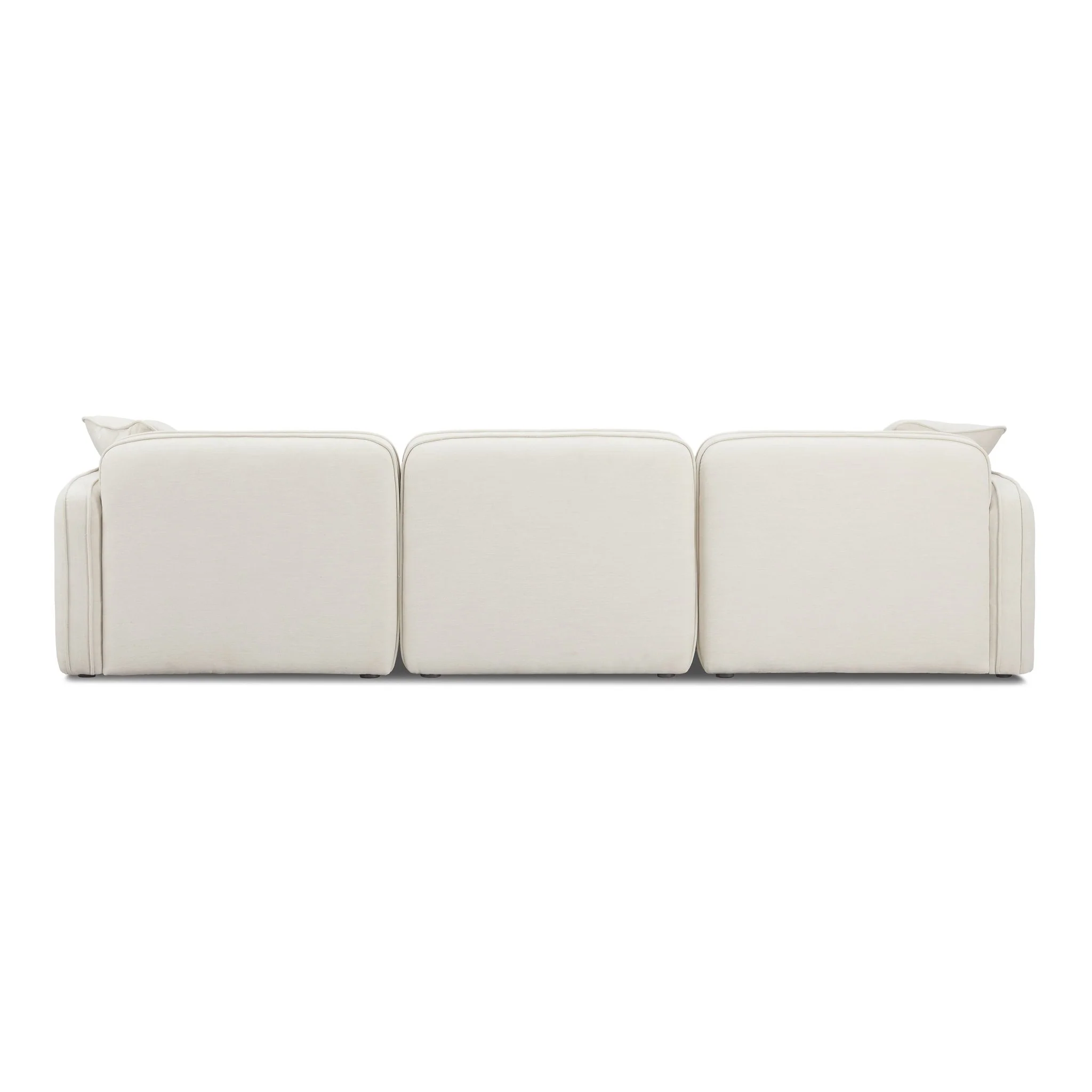 Travie Sand Upcycled Linen Modular Sofa - Image 4