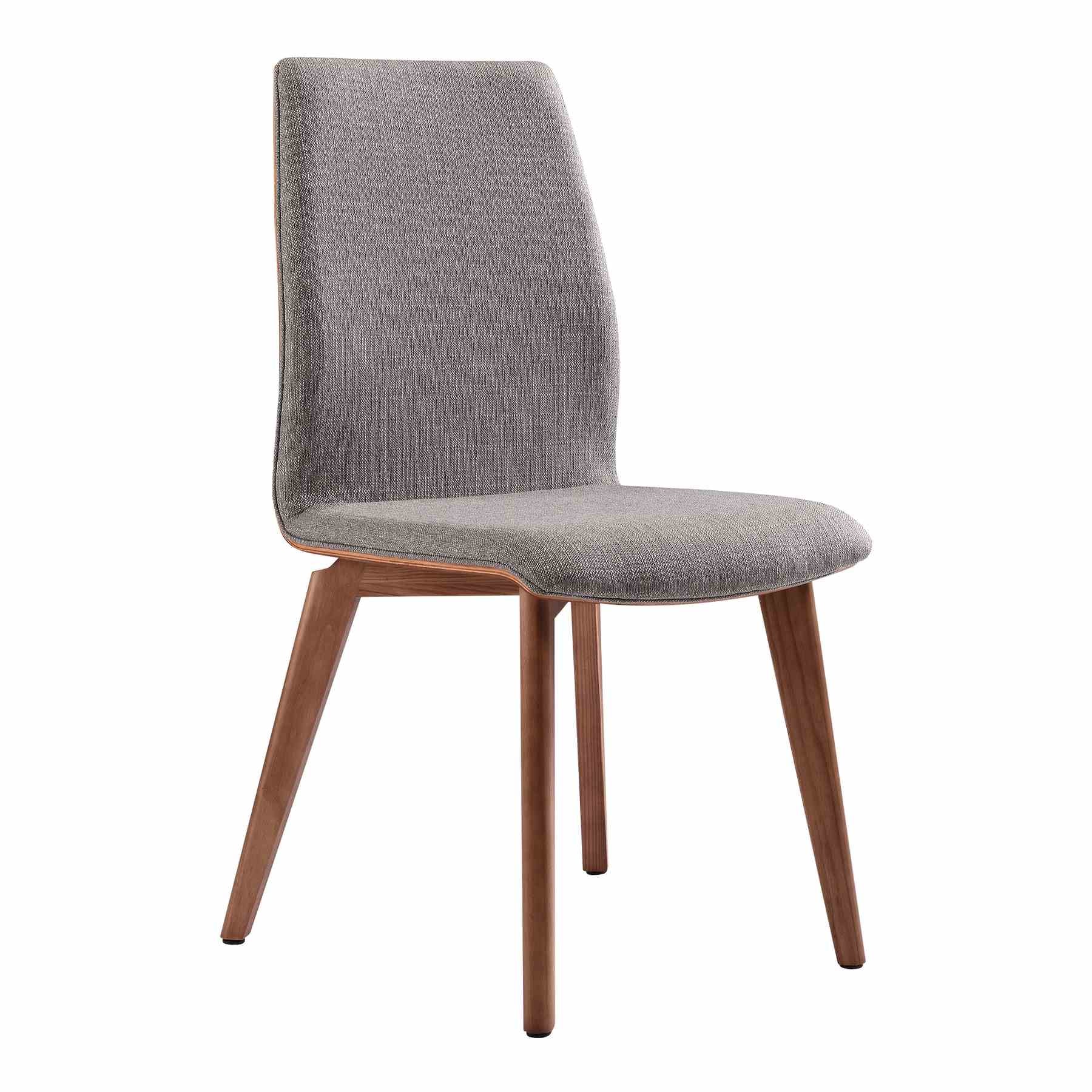Treviso Archie Mid-Century Walnut Wood 5 Piece Dining Set - Image 5