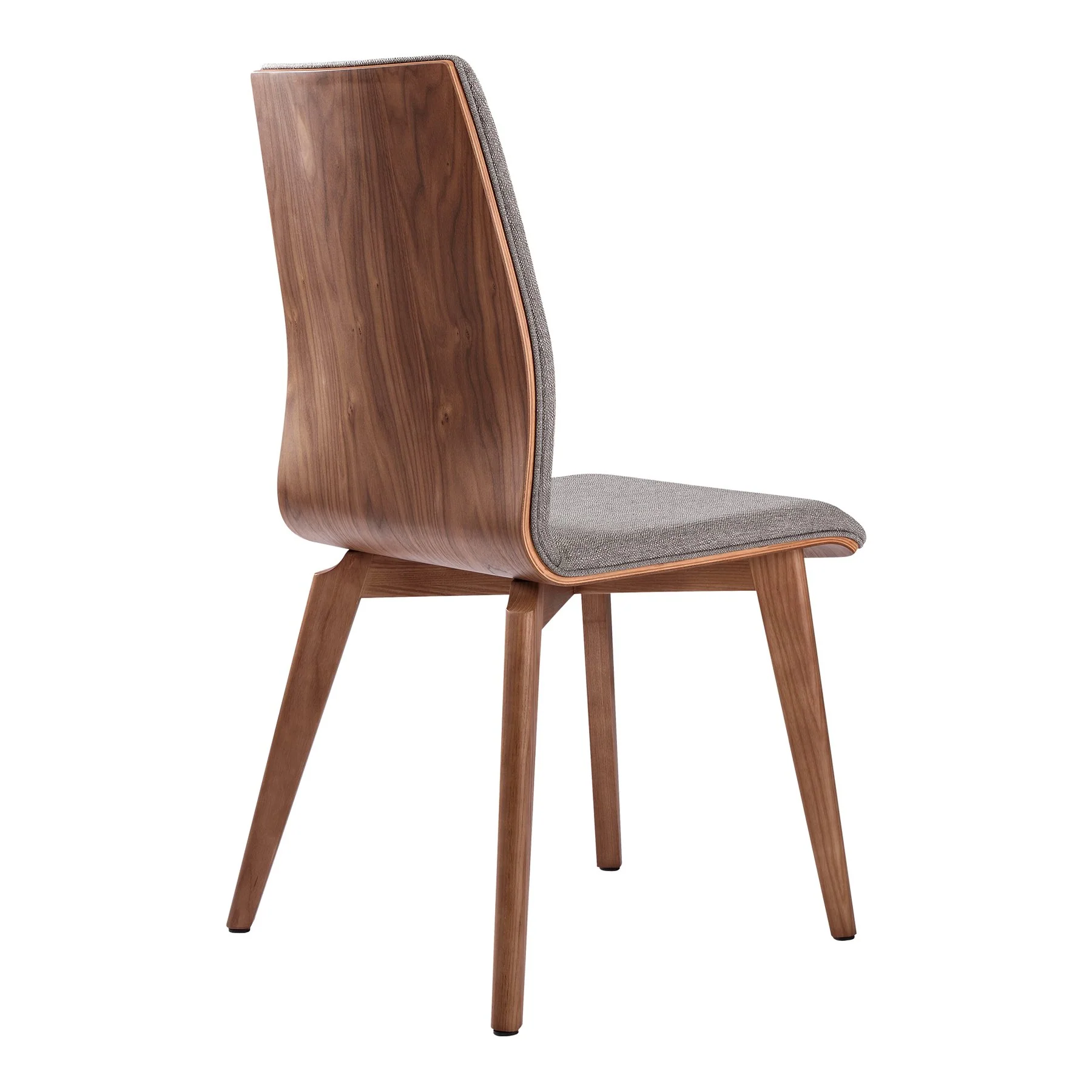 Treviso Archie Mid-Century Walnut Wood 5 Piece Dining Set - Image 6