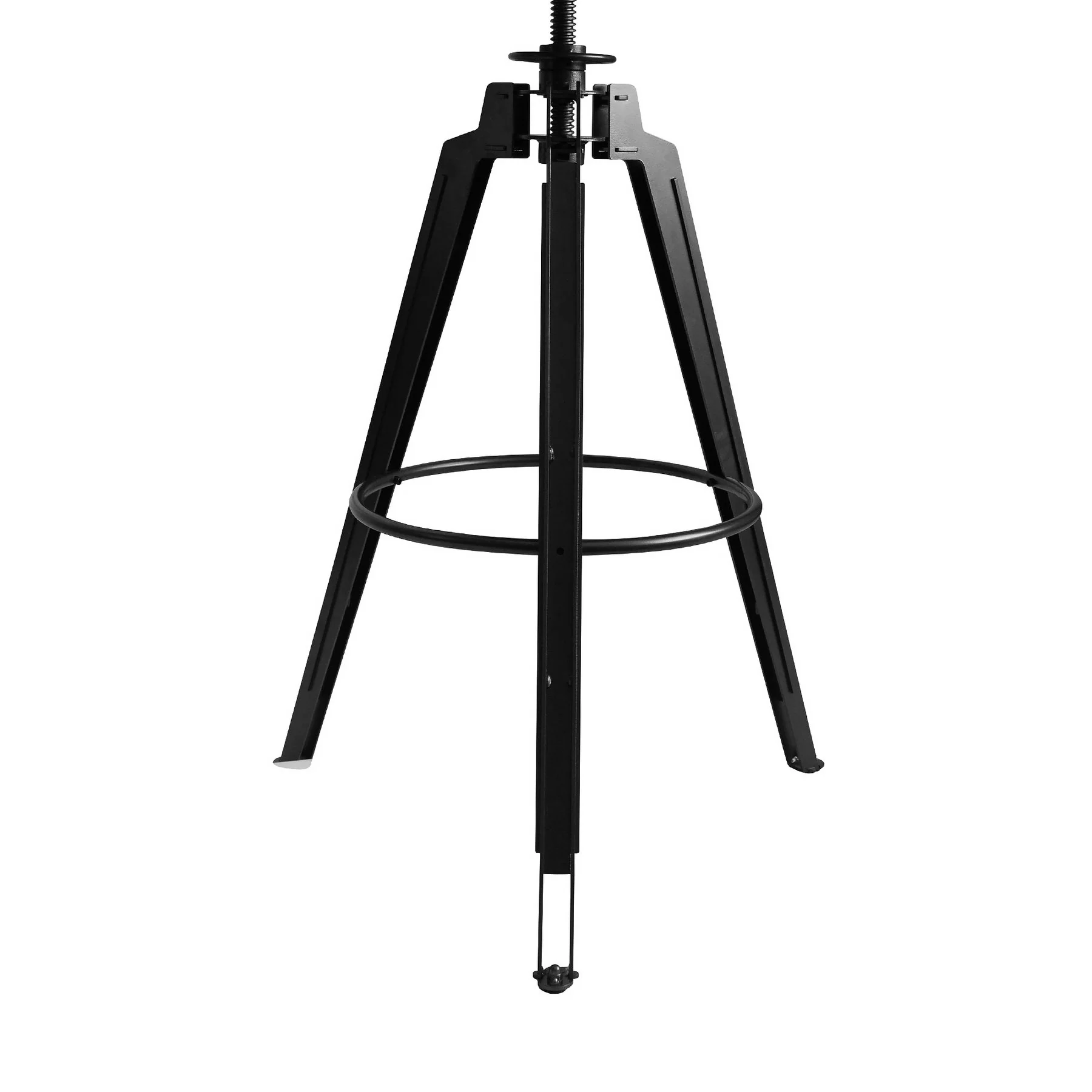 Tribeca Pub Table in Industrial Gray Finish with Ash Wood Tabletop - Image 5