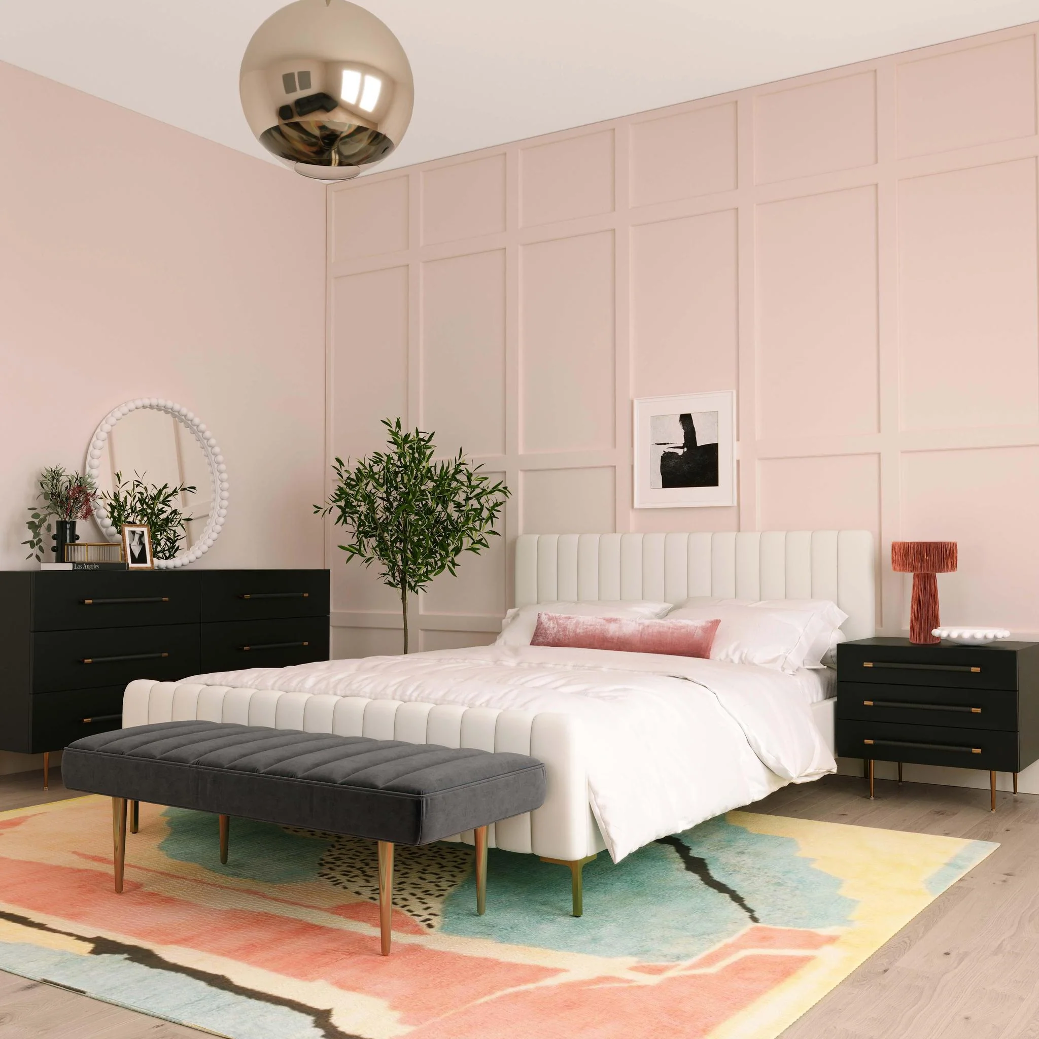 Trident Black Nightstand - Image 2