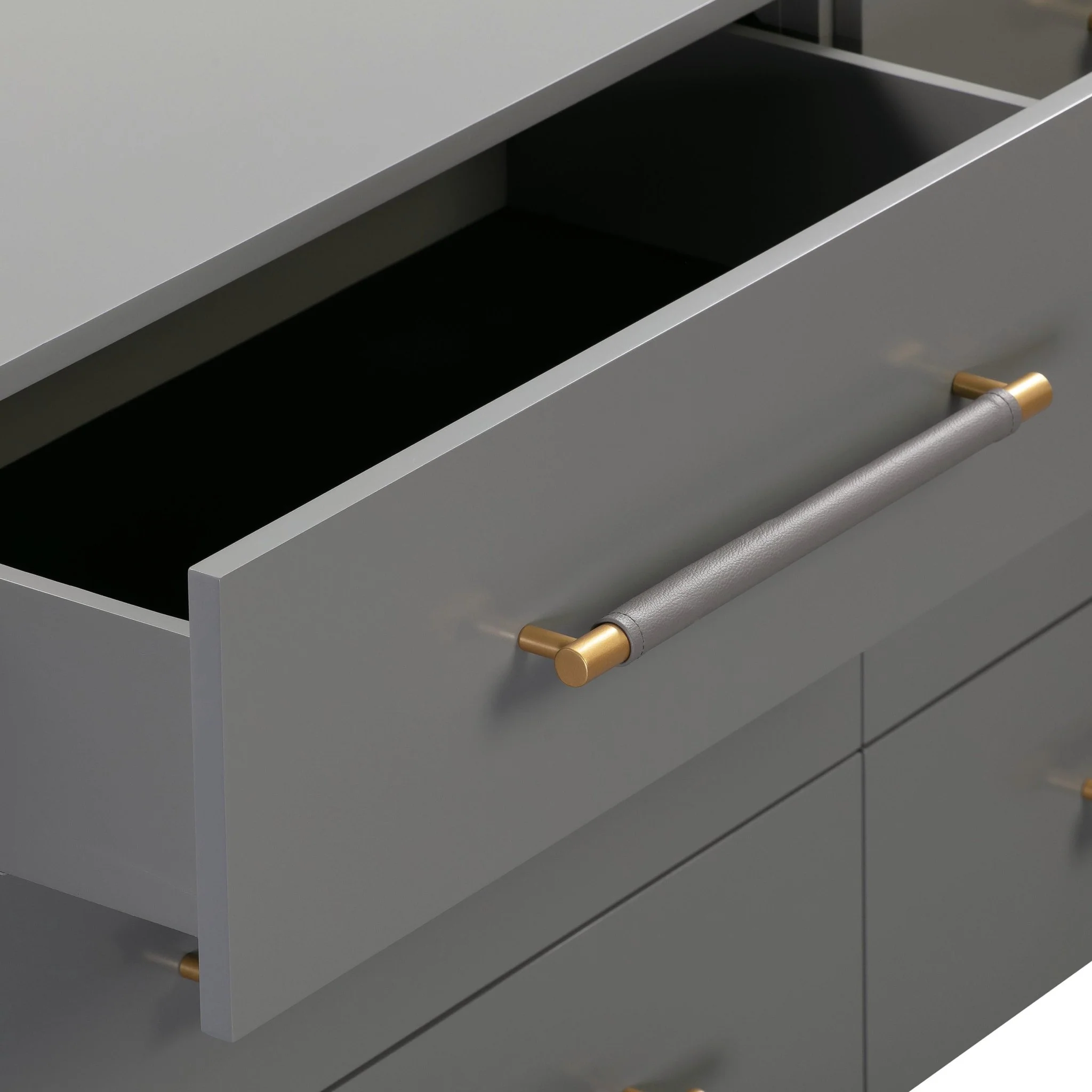 Trident Grey 6 Drawer Dresser - Image 8