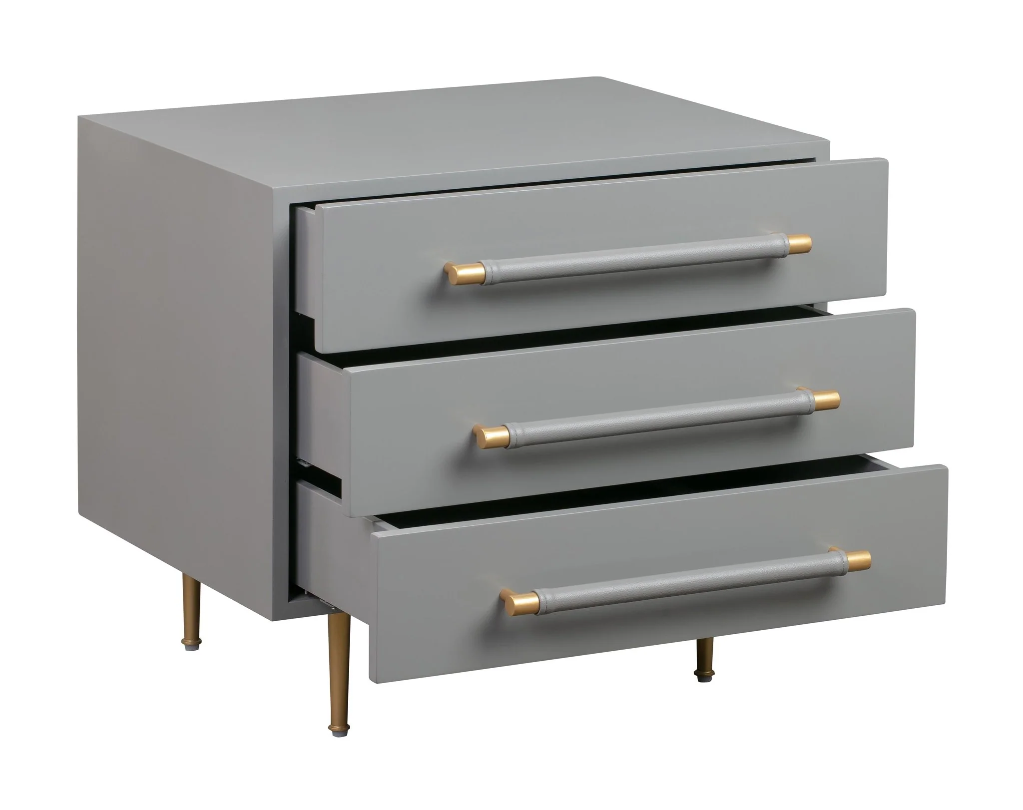 Trident Grey Nightstand - Image 5