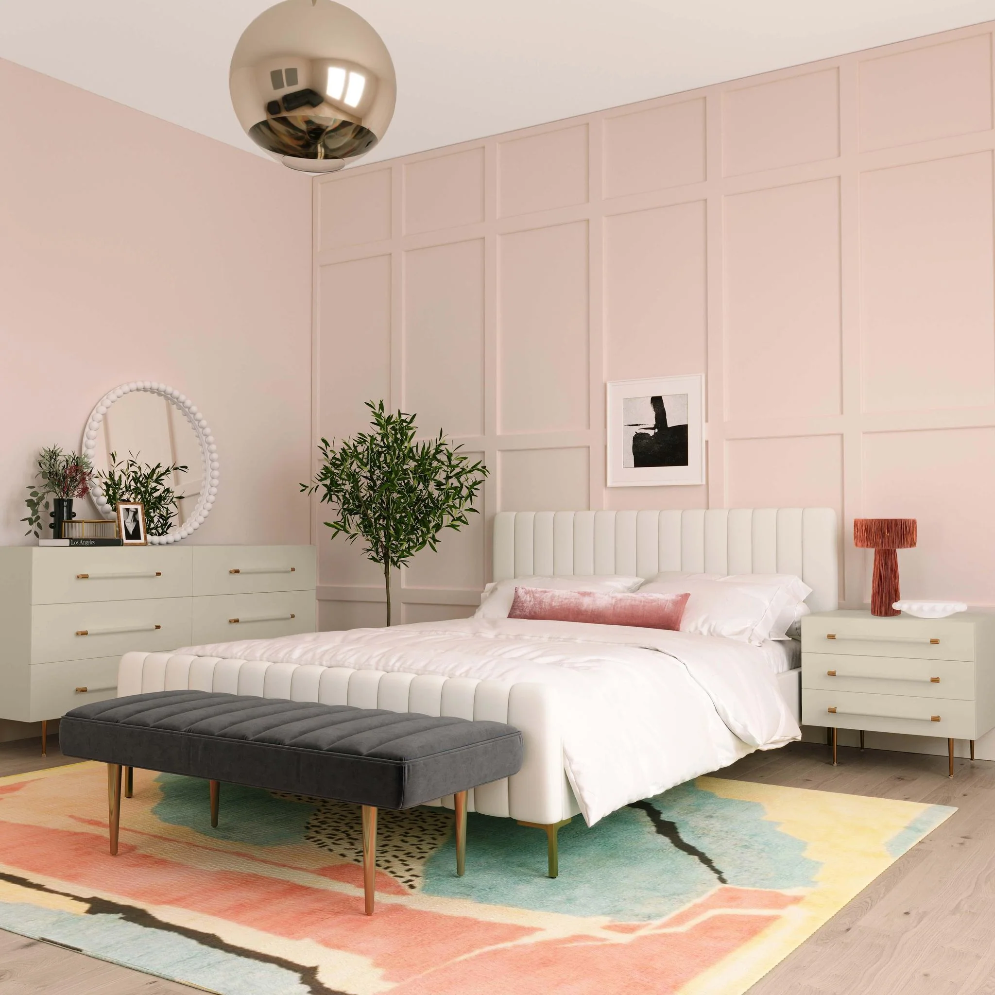 Trident Taupe 6 Drawer Dresser - Image 2