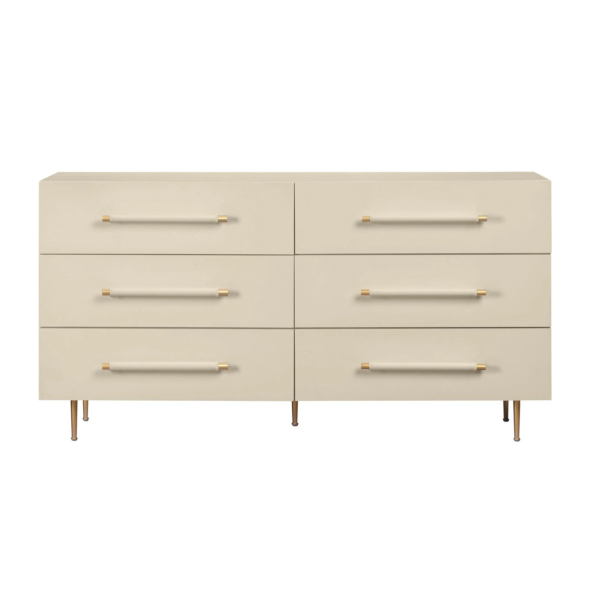 Trident Taupe 6 Drawer Dresser - Image 3