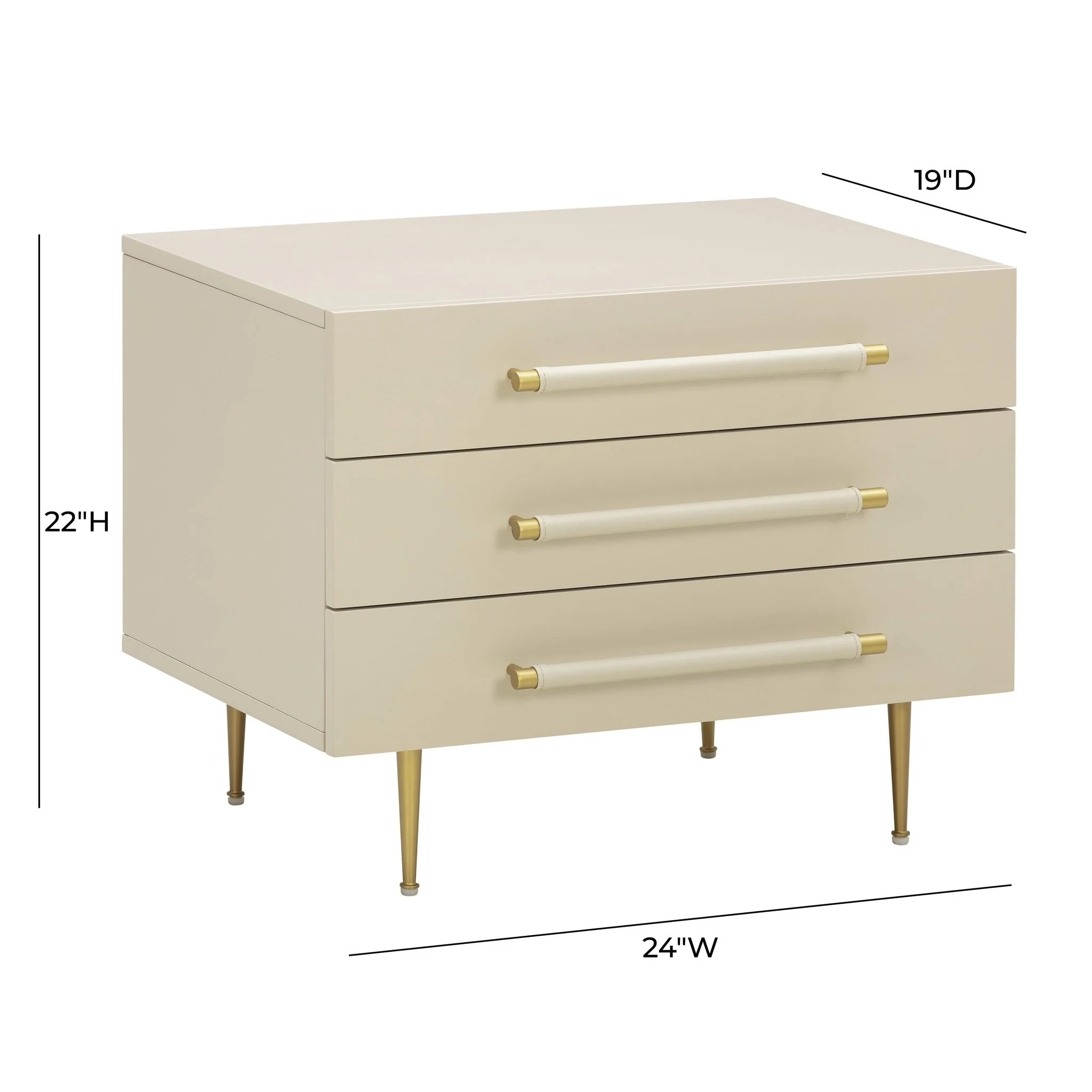 Trident Taupe Nightstand - Image 9