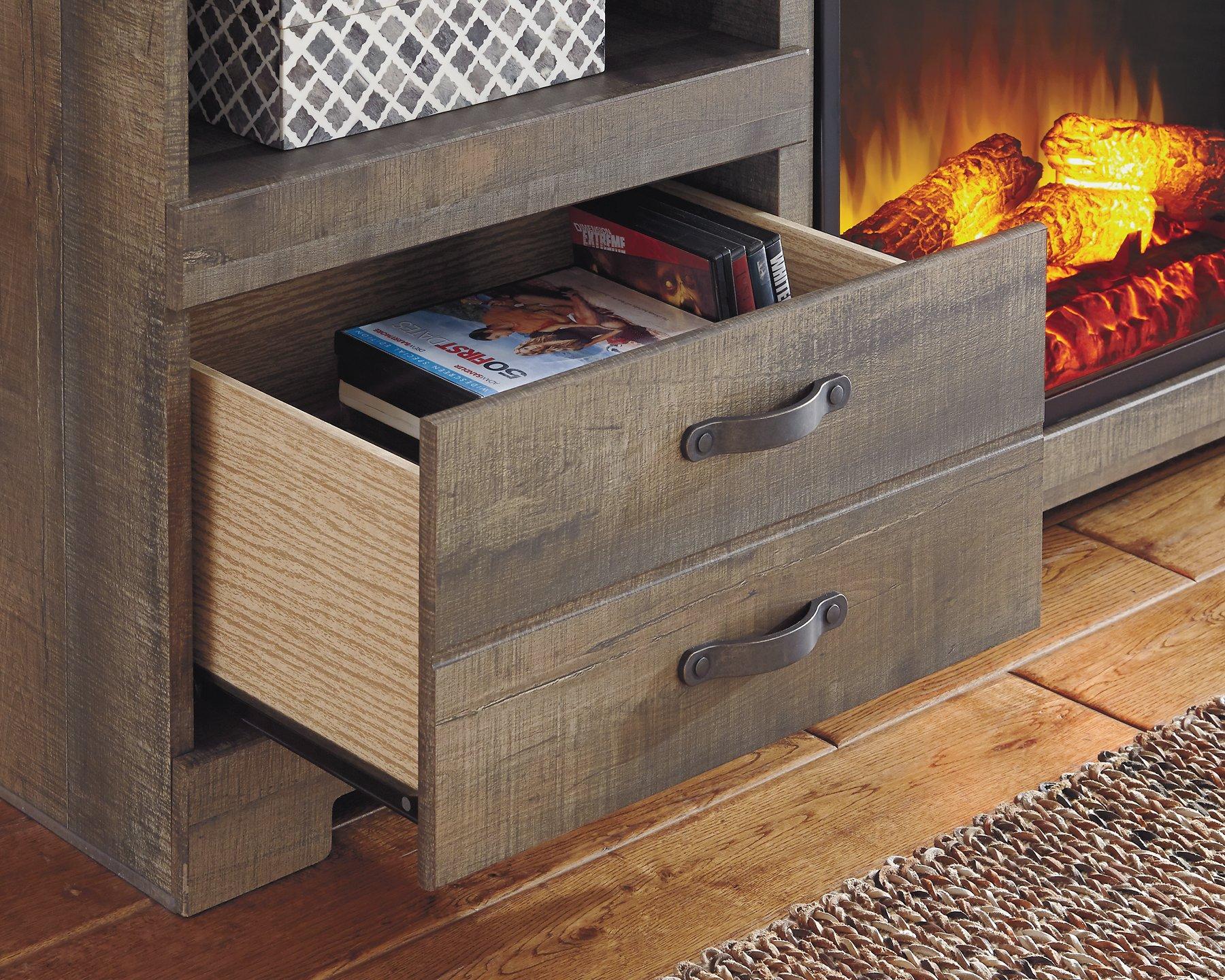 Trinell 4-Piece Entertainment Center with Electric Fireplace - Image 15