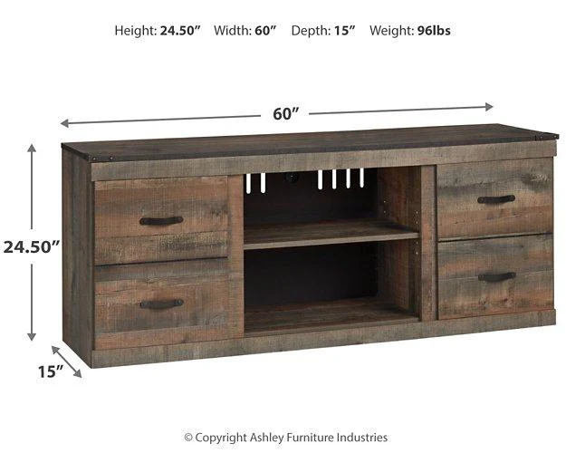 Trinell TV Stand with Electric Fireplace - Image 6