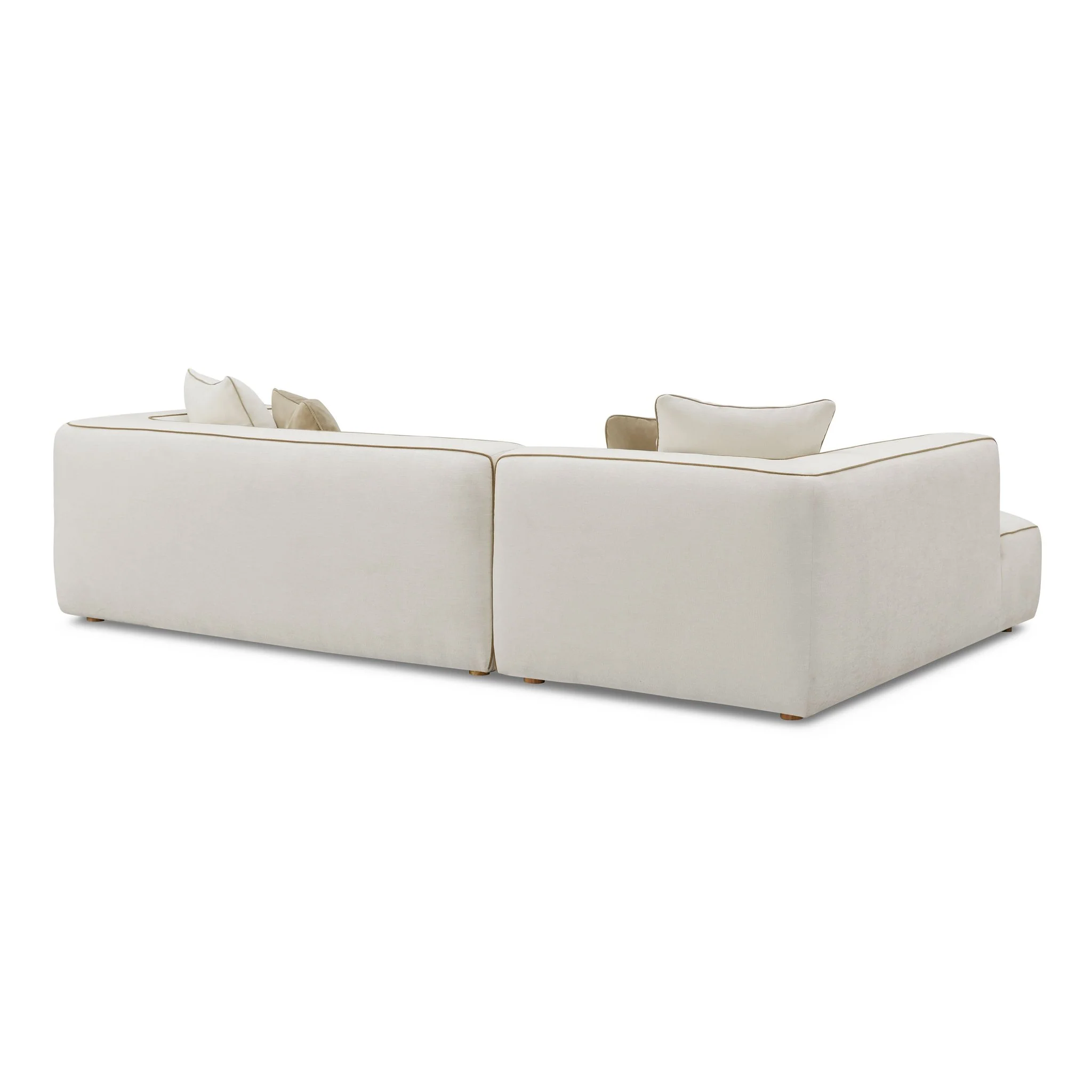 Tristine Cream Linen LAF Sectional - Image 4