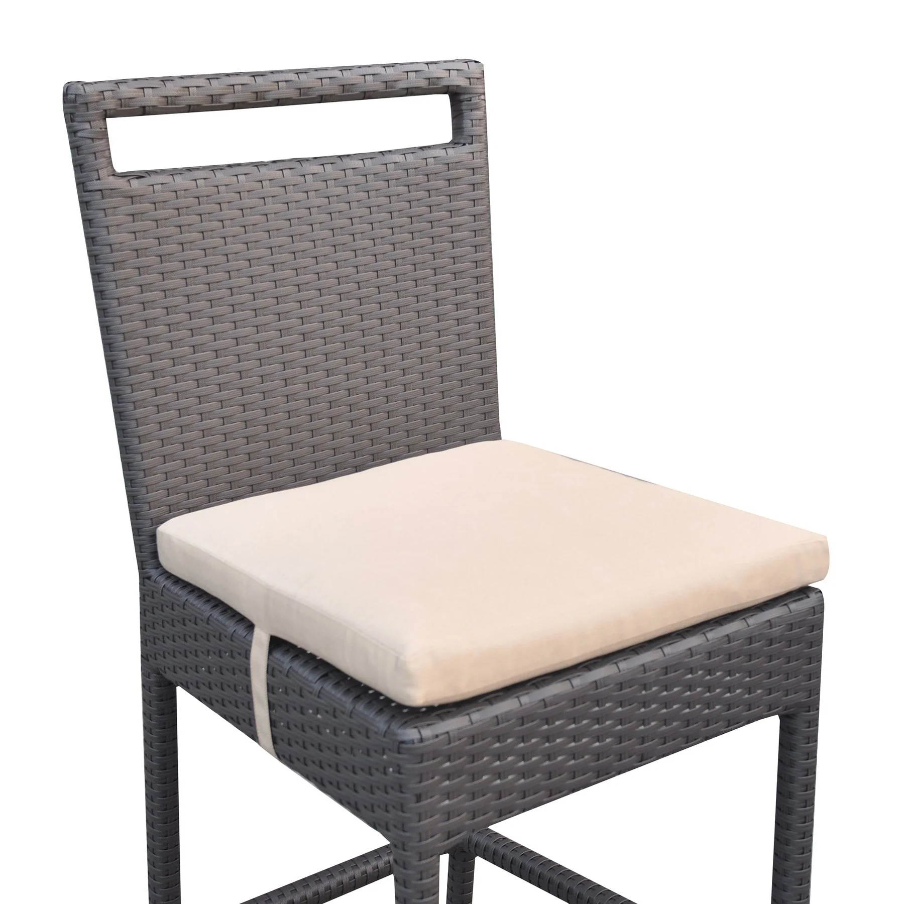Tropez Outdoor Patio Wicker Bar Set (Table with 2 barstools) - Image 8