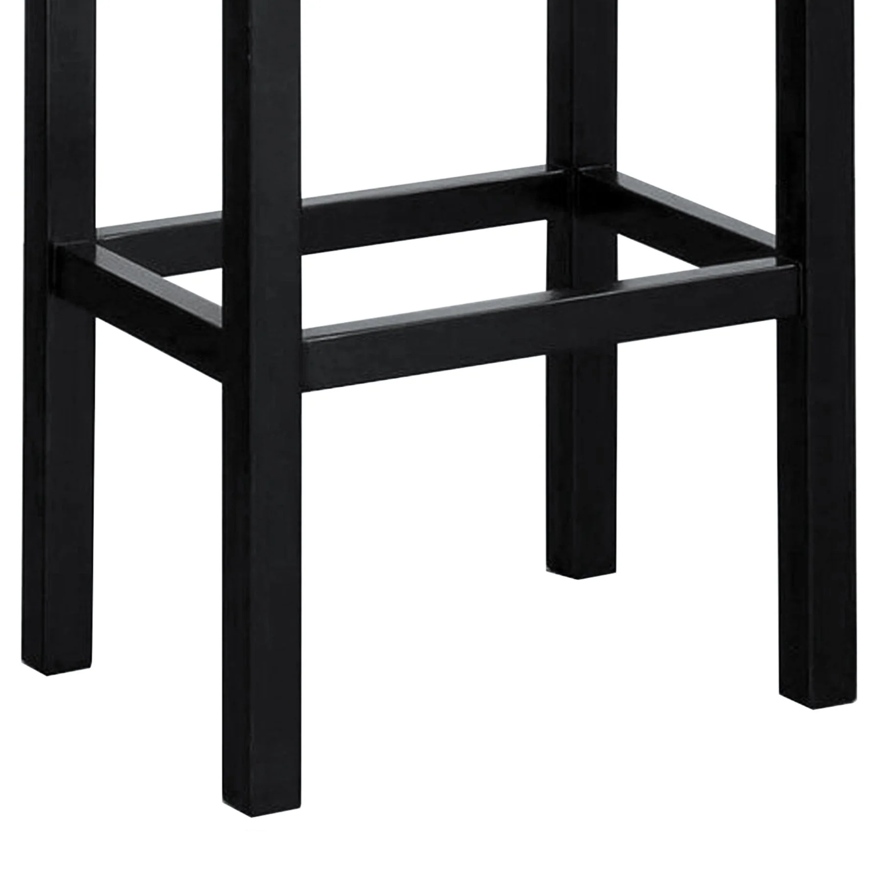 Tudor 26" Backless Stationary Barstool In Antique Brown Bonded Leather With Nailhead Accents - Image 3