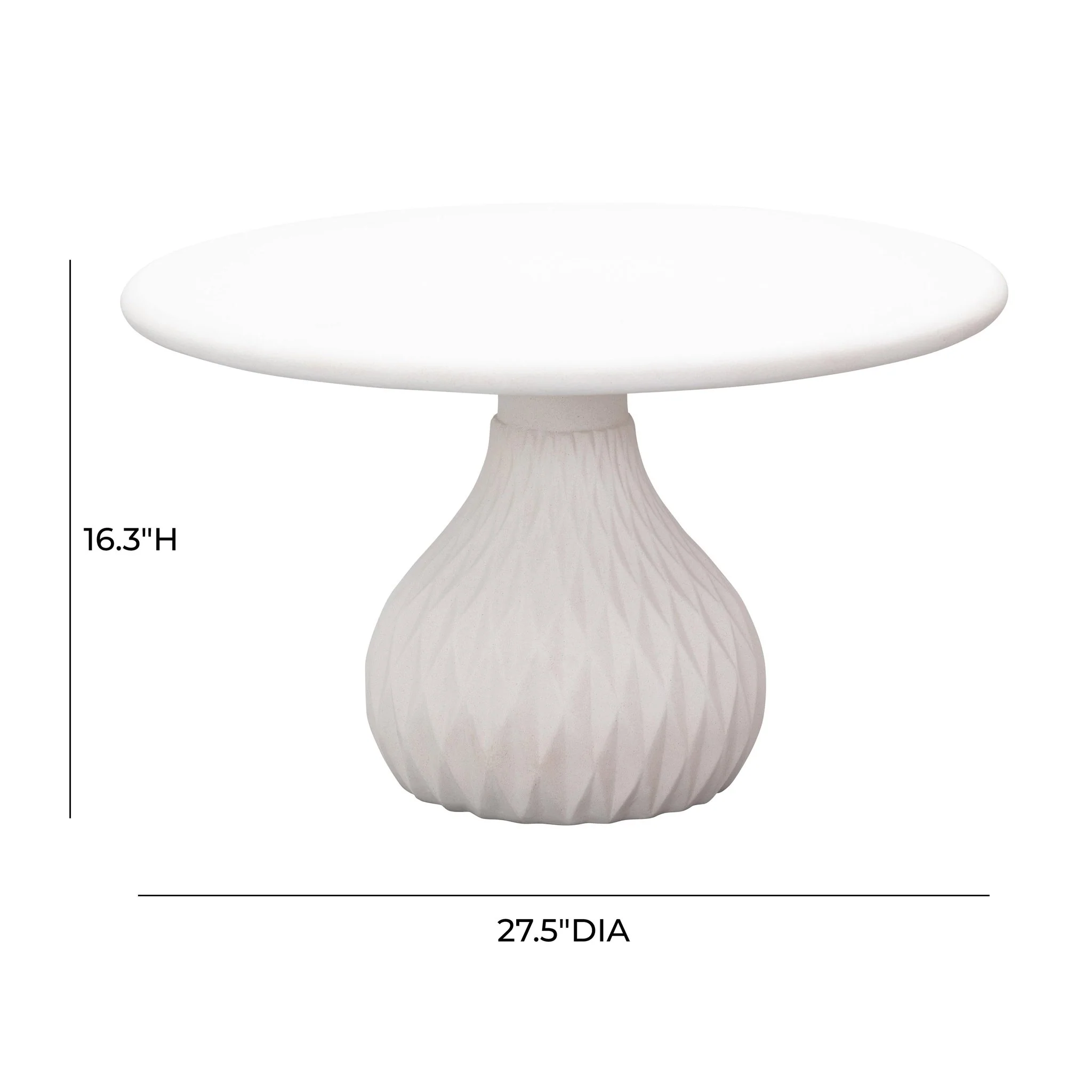 Tulum Ivory Concrete Coffee Table - Image 8
