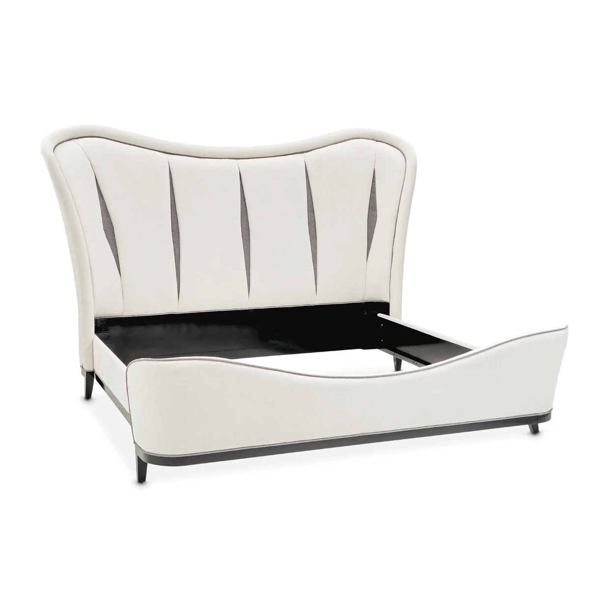 Tuxedo Eastern King Upholstered Bed - Piano Keyboard - Image 5
