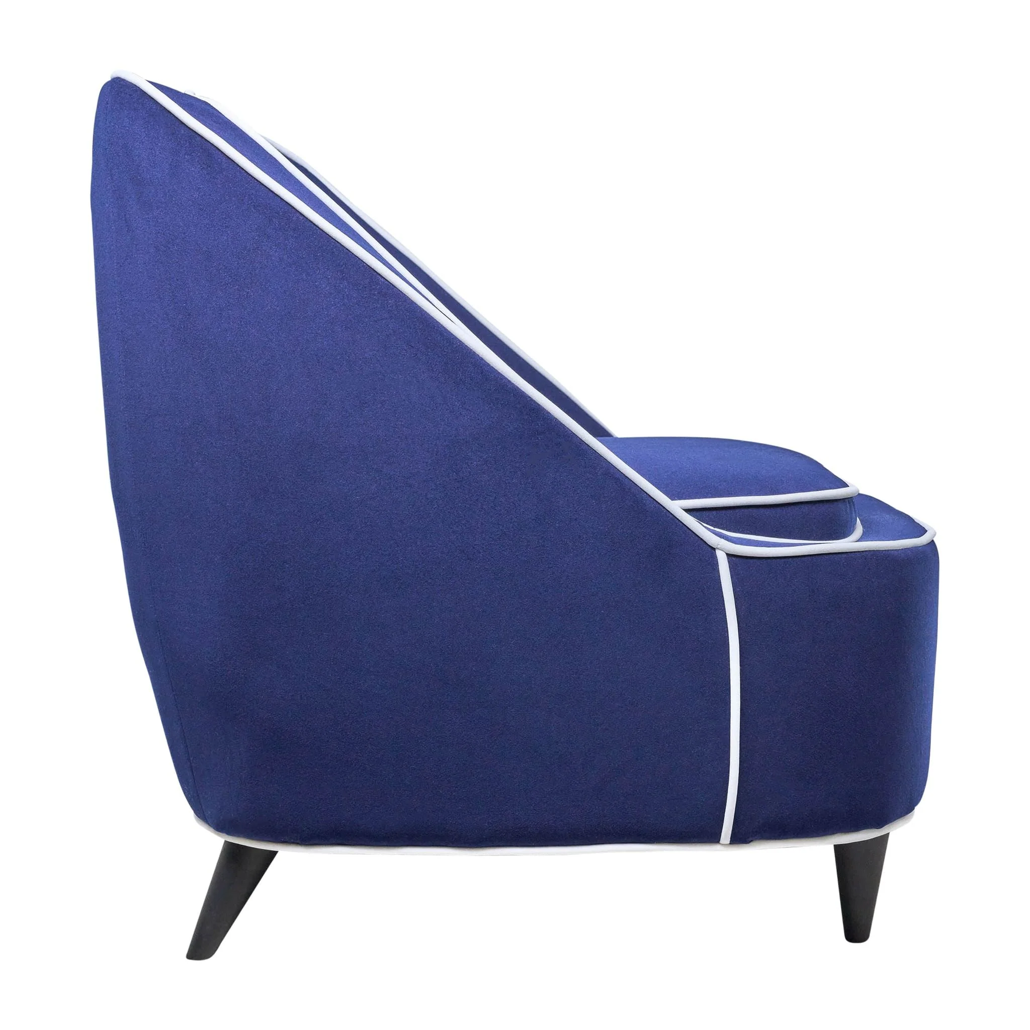 Two-toned Accent Chair - Dark Blue  Kd - Image 3