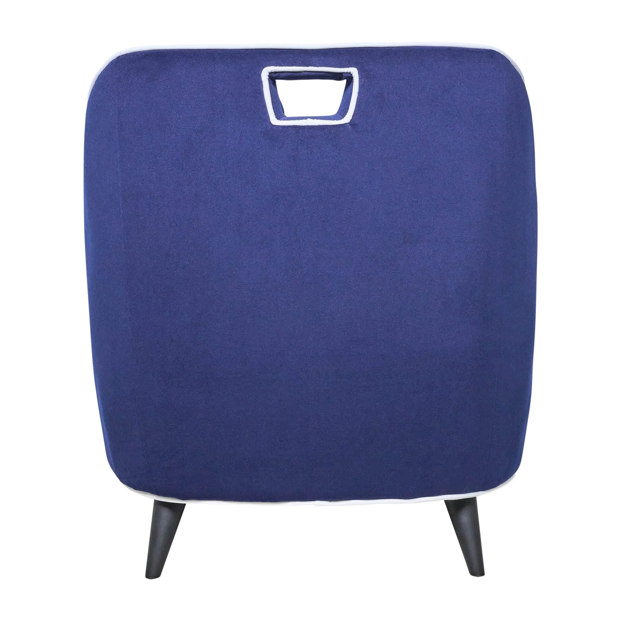 Two-toned Accent Chair - Dark Blue  Kd - Image 4