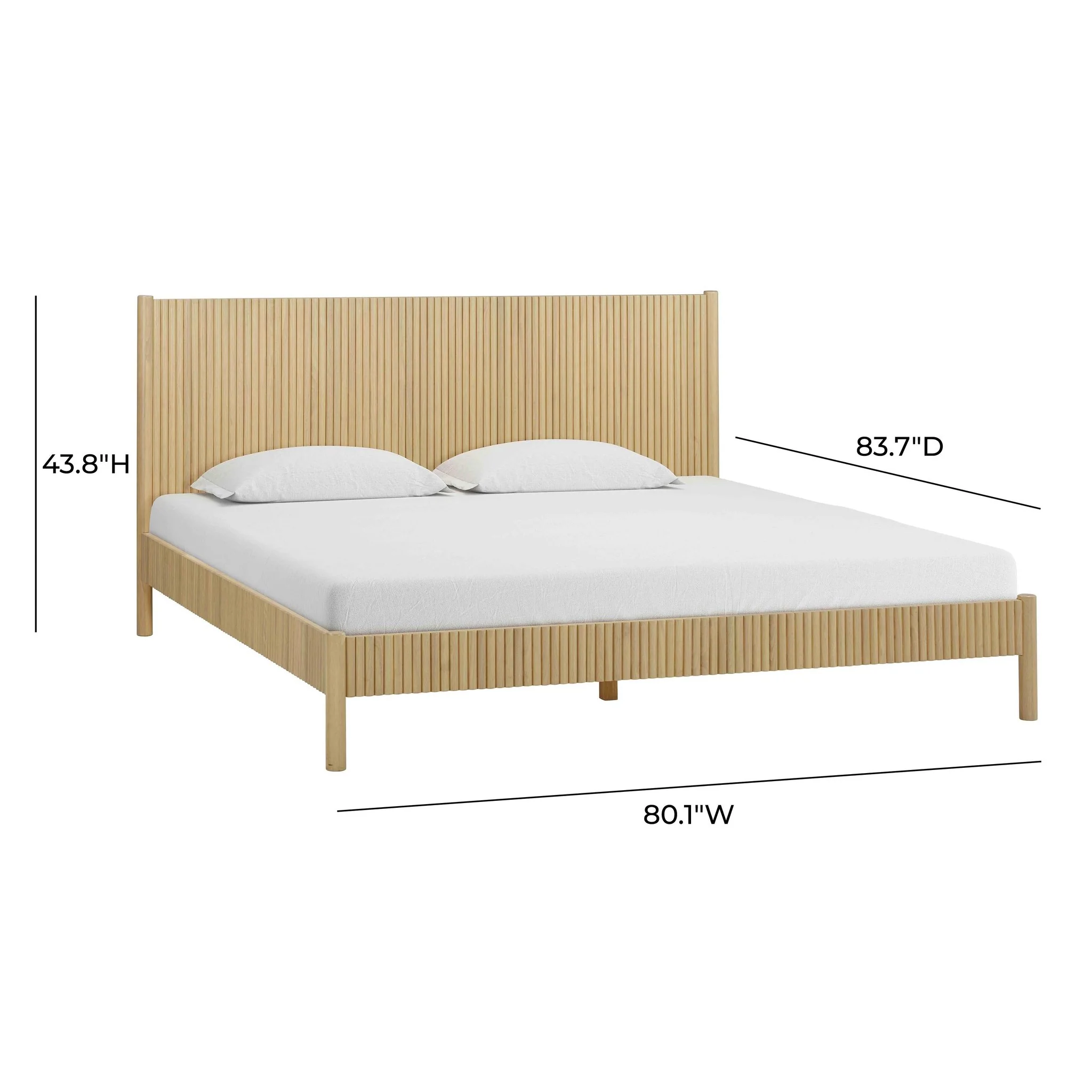 Tyla Natural Wood King Bed - Image 7