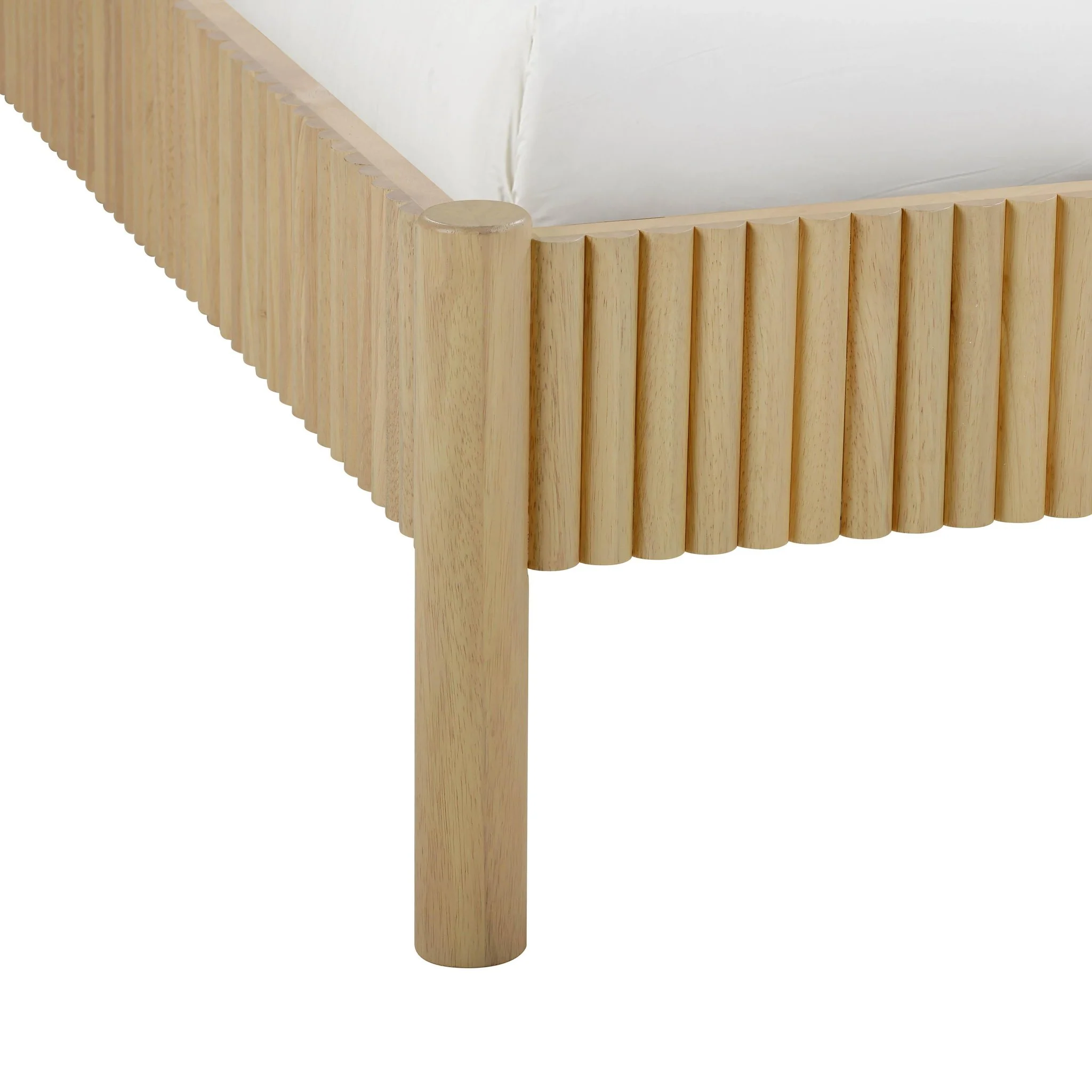 Tyla Natural Wood Queen Bed - Image 6