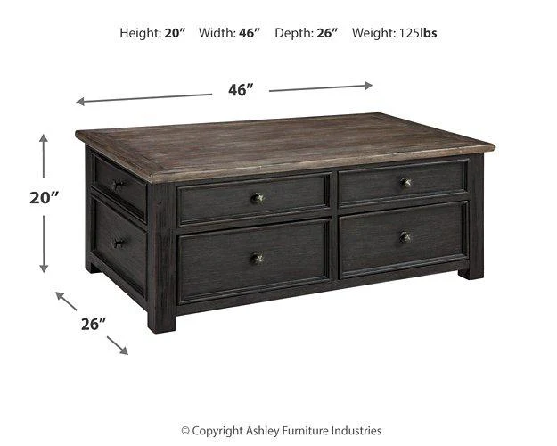 Tyler Creek Coffee Table with Lift Top - Image 7