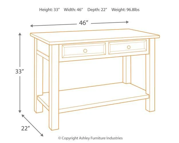 Tyler Creek Sofa/Console Table - Image 11