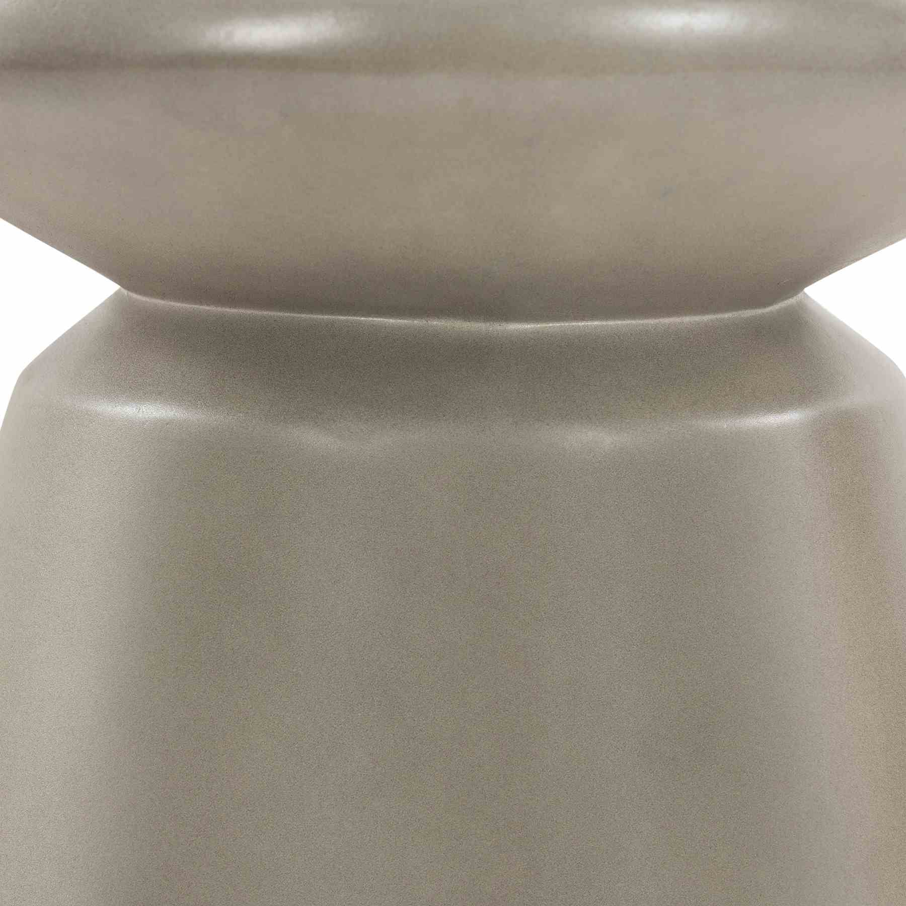 Umbre Concrete Indoor Outdoor Accent Stool End Table - Image 3