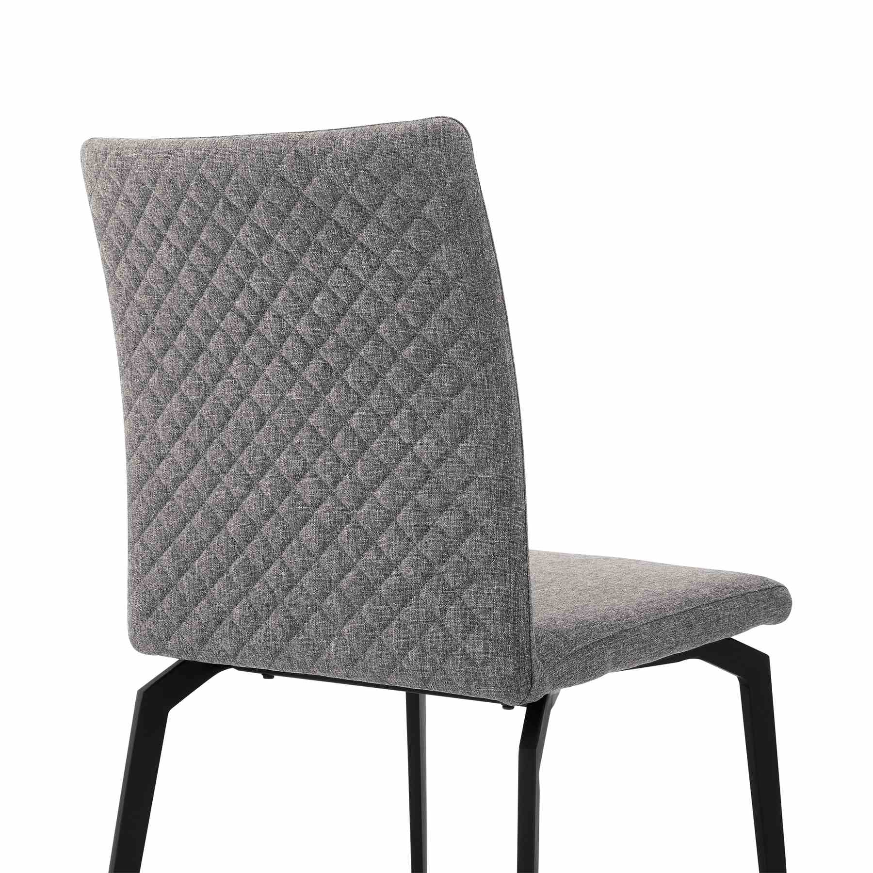 Urbino Lyon 5 Piece Dining Set with Gray Fabric Chairs - Image 6