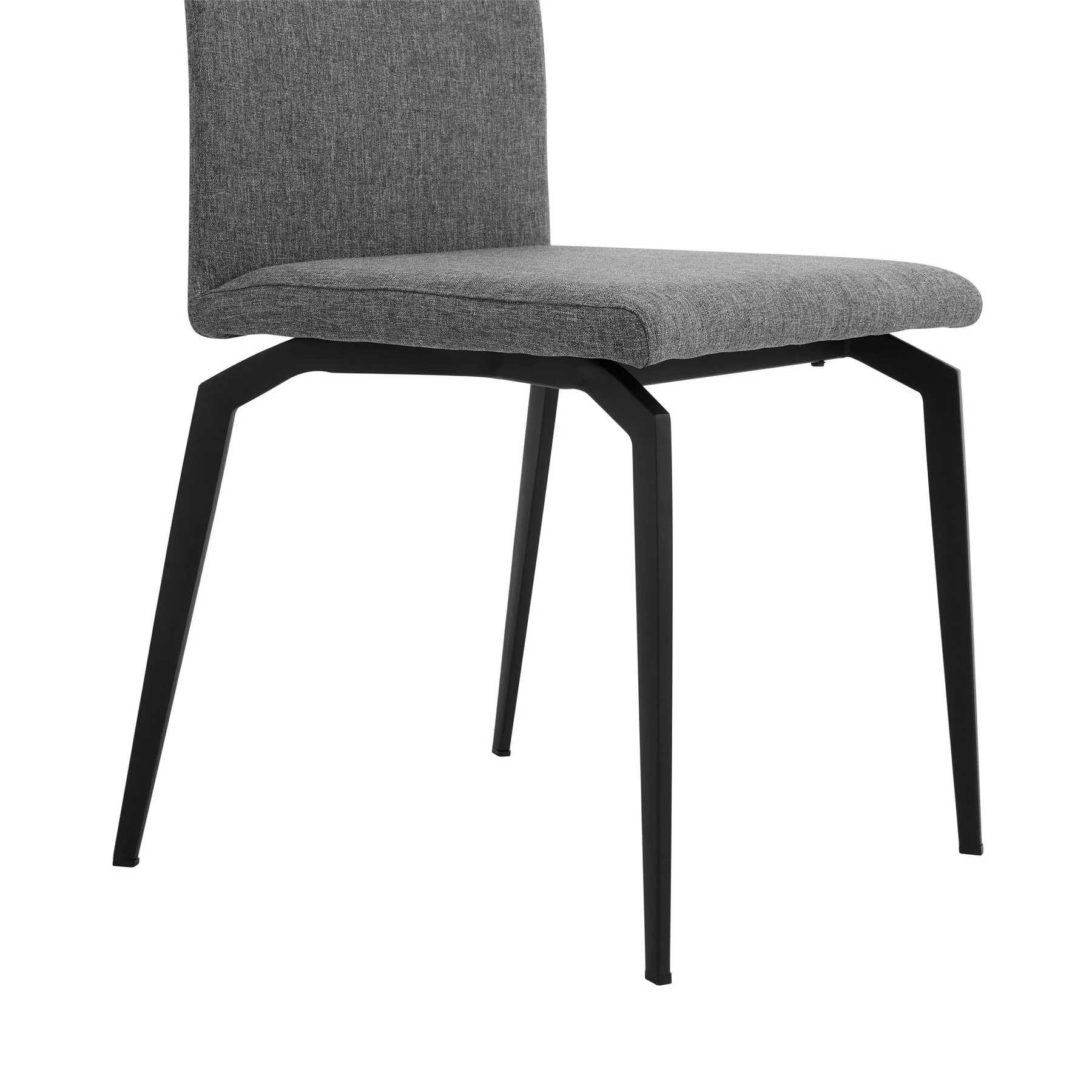 Urbino Lyon 7 Piece Dining Set with Gray Fabric Chairs - Image 13