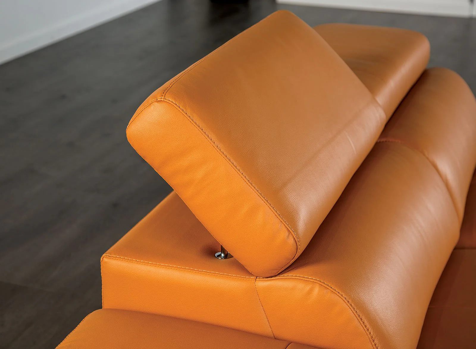 Vadso Sectional, Left Chaise, Tangerine - Image 3