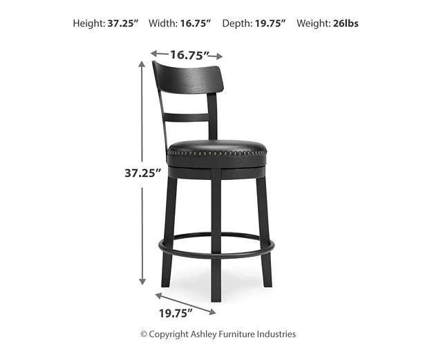 Valebeck Counter Height Bar Stool - Image 23