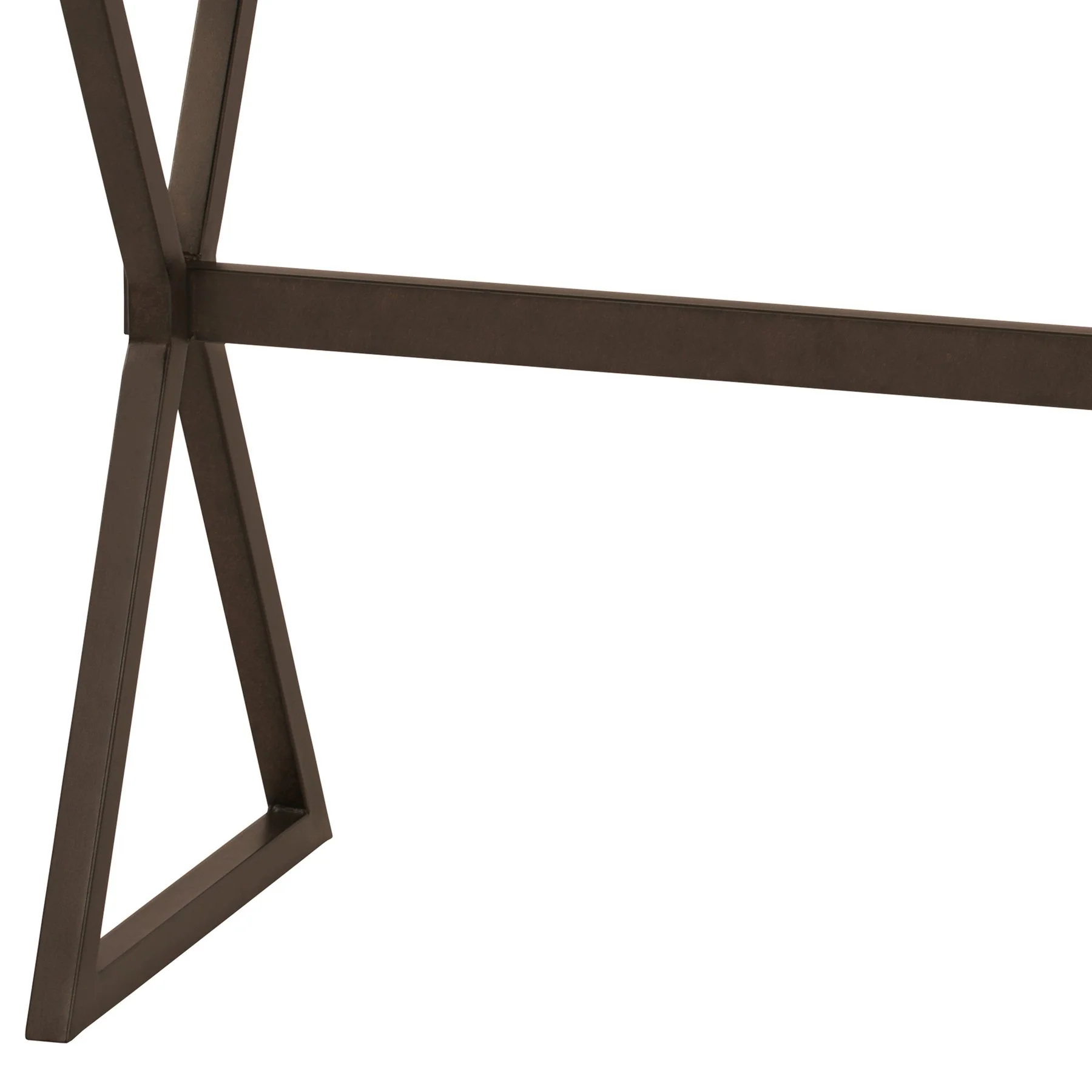 Valencia Contemporary Rectangular Bar Table in Auburn Bay Finish with Sedona Wood Top - Image 3