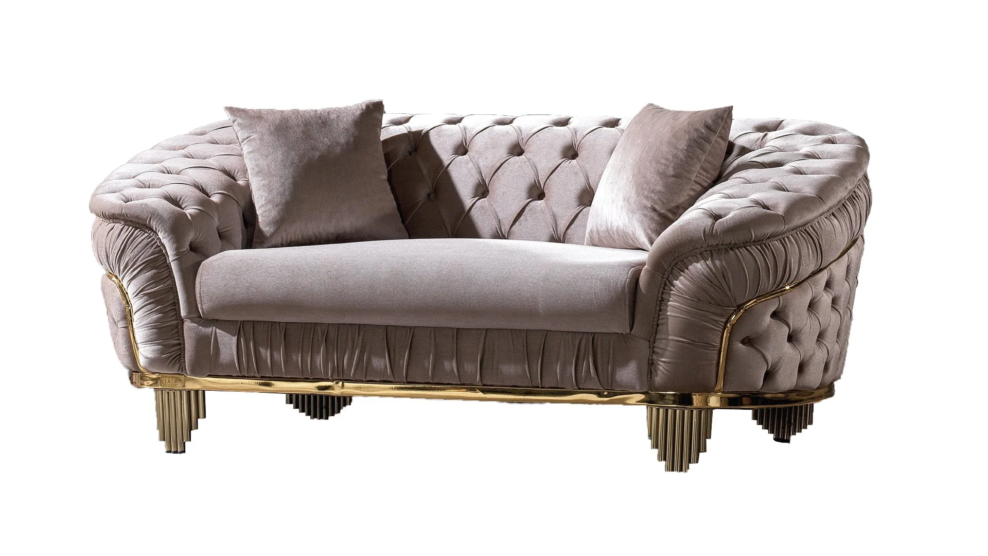 Vanessa 2PC Living Room Set Taupe - Image 8