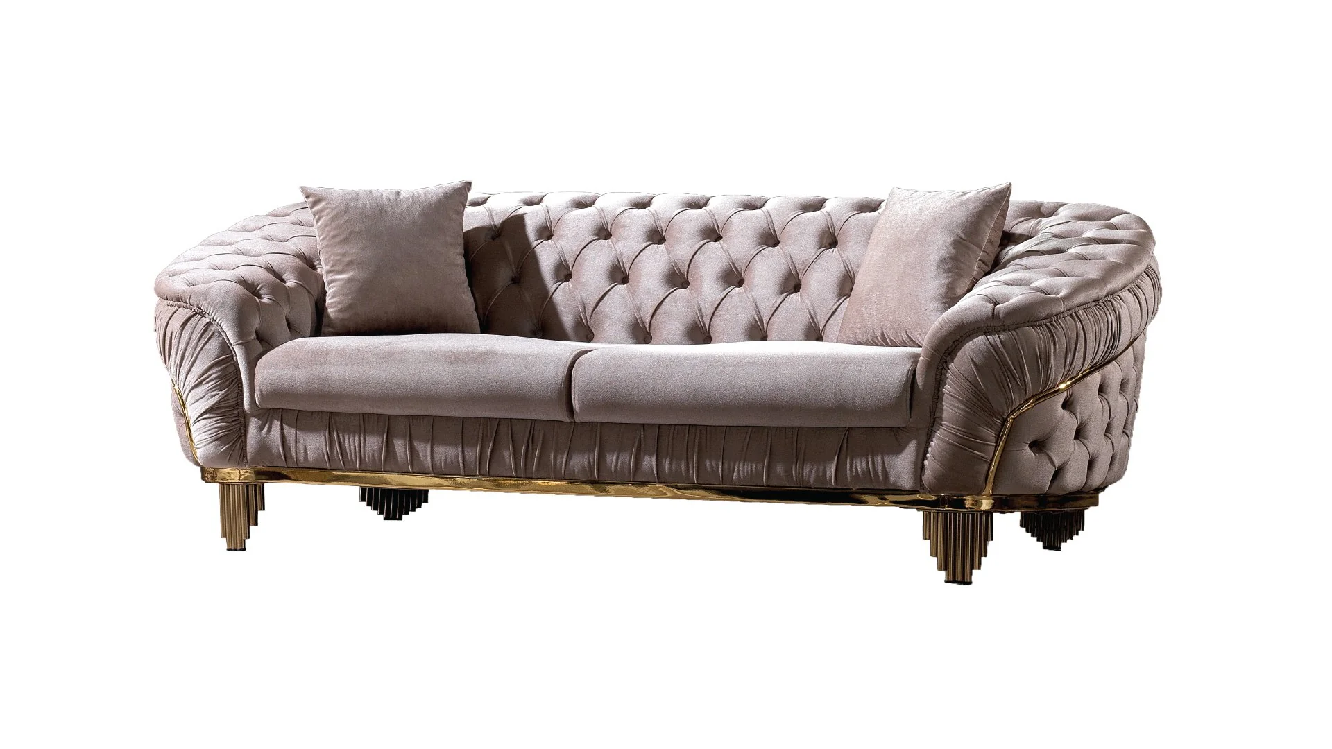 Vanessa 3 Pc Living Room set Taupe - Image 2