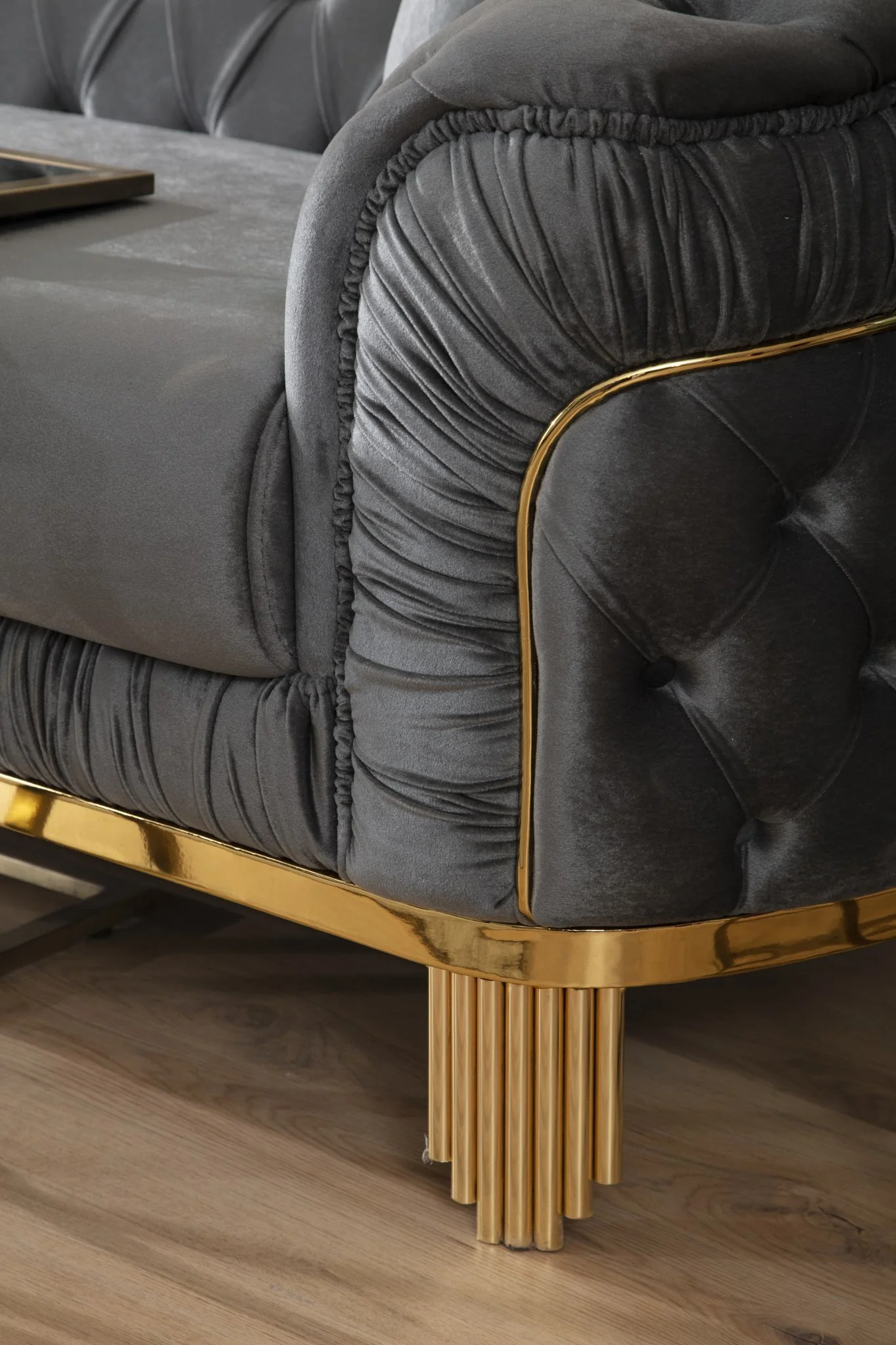 Vanessa Sofa Gray - Image 3