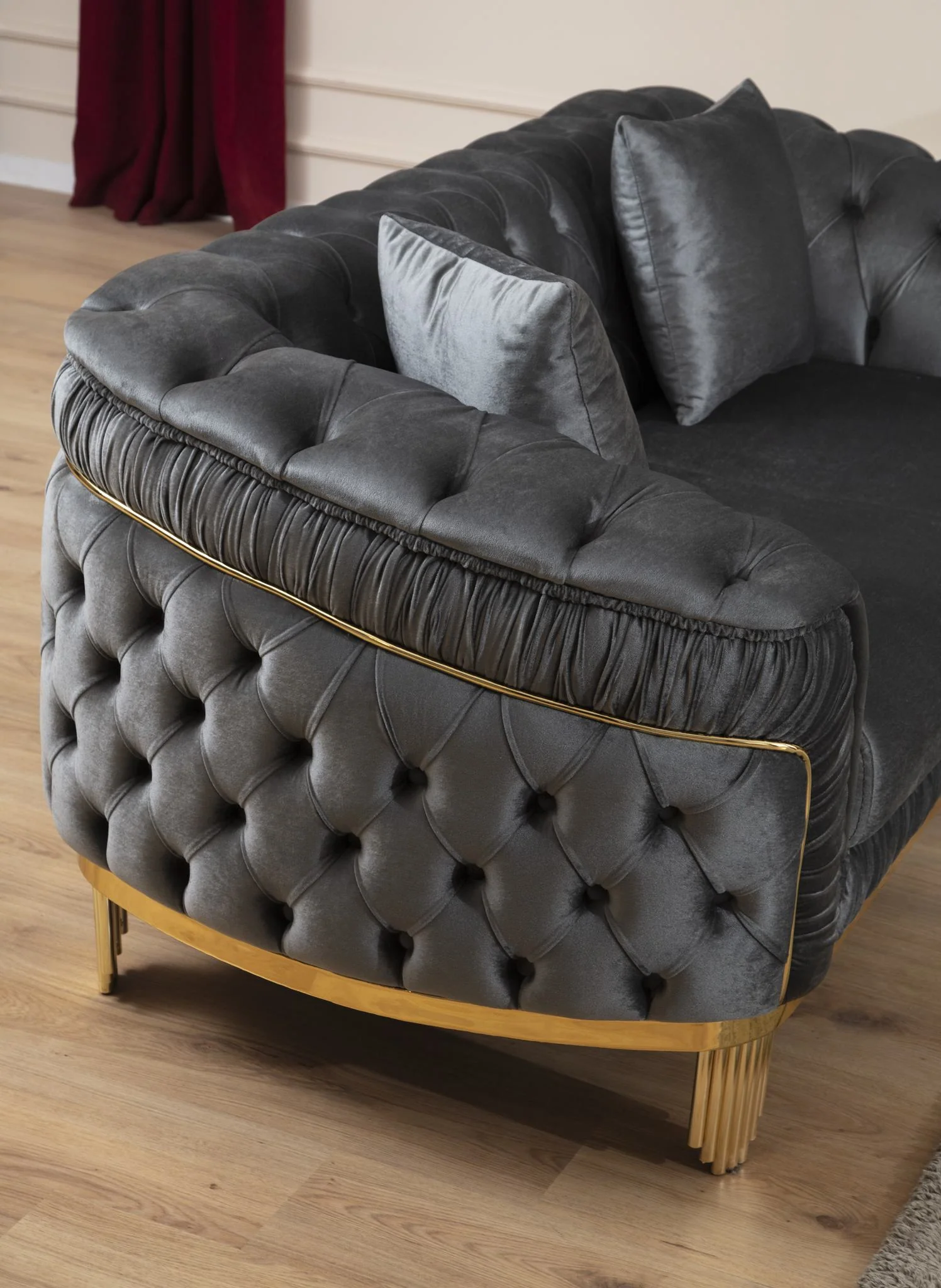 Vanessa Sofa Gray - Image 5