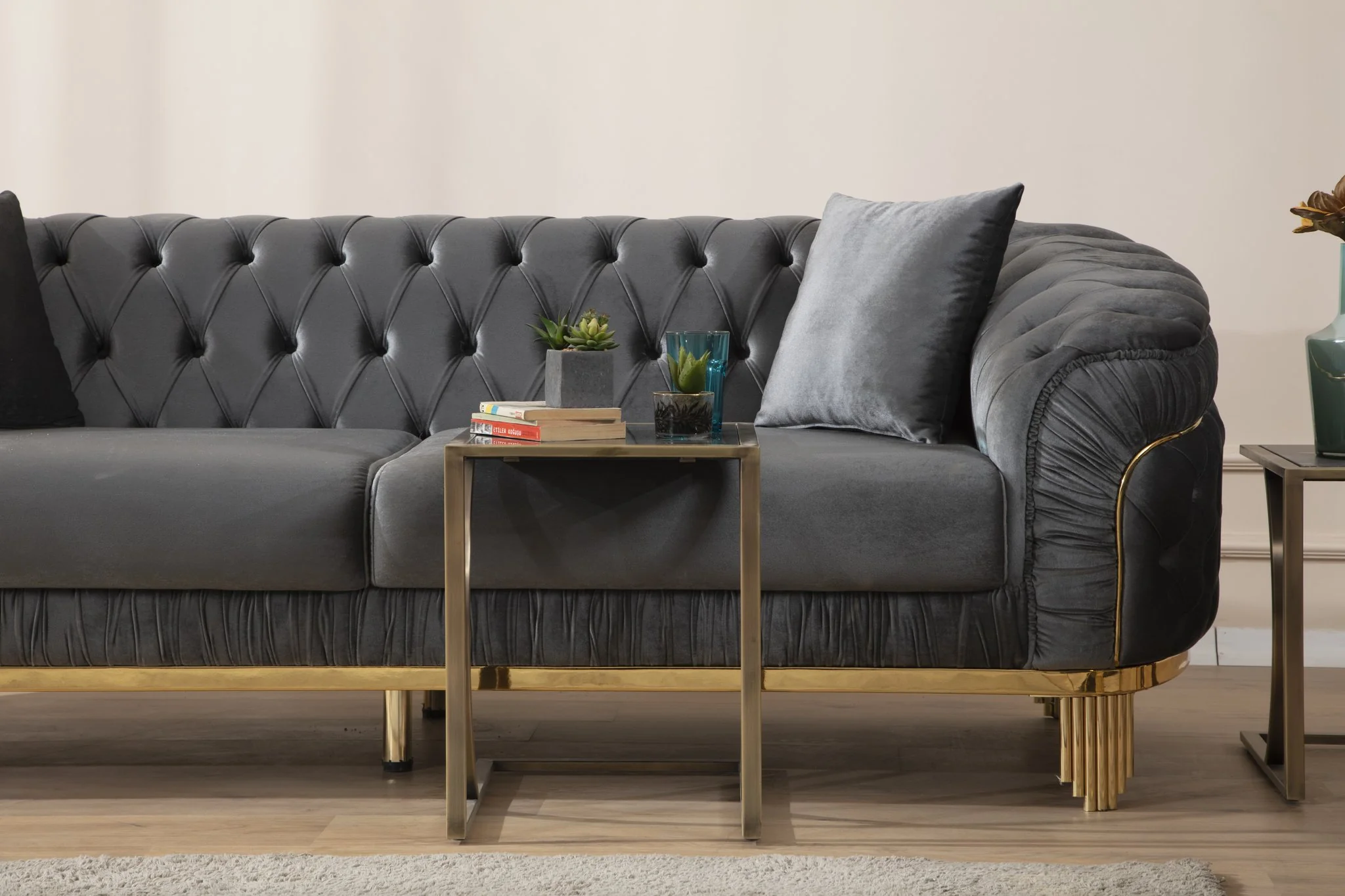Vanessa Sofa Gray - Image 6